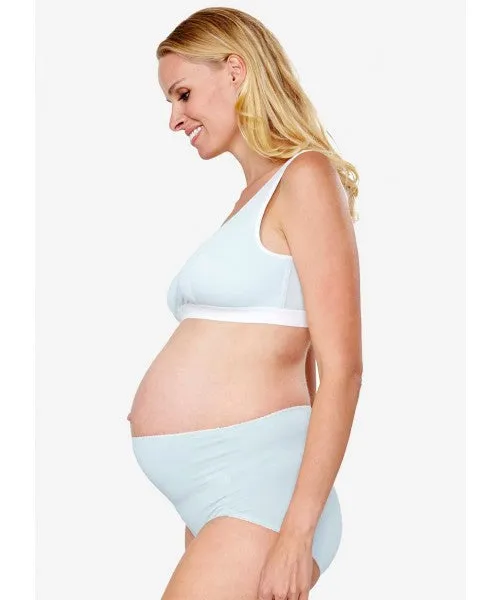 180863B Mamaway Anti-Bacterial High-Rise Briefs 2pk - Blue