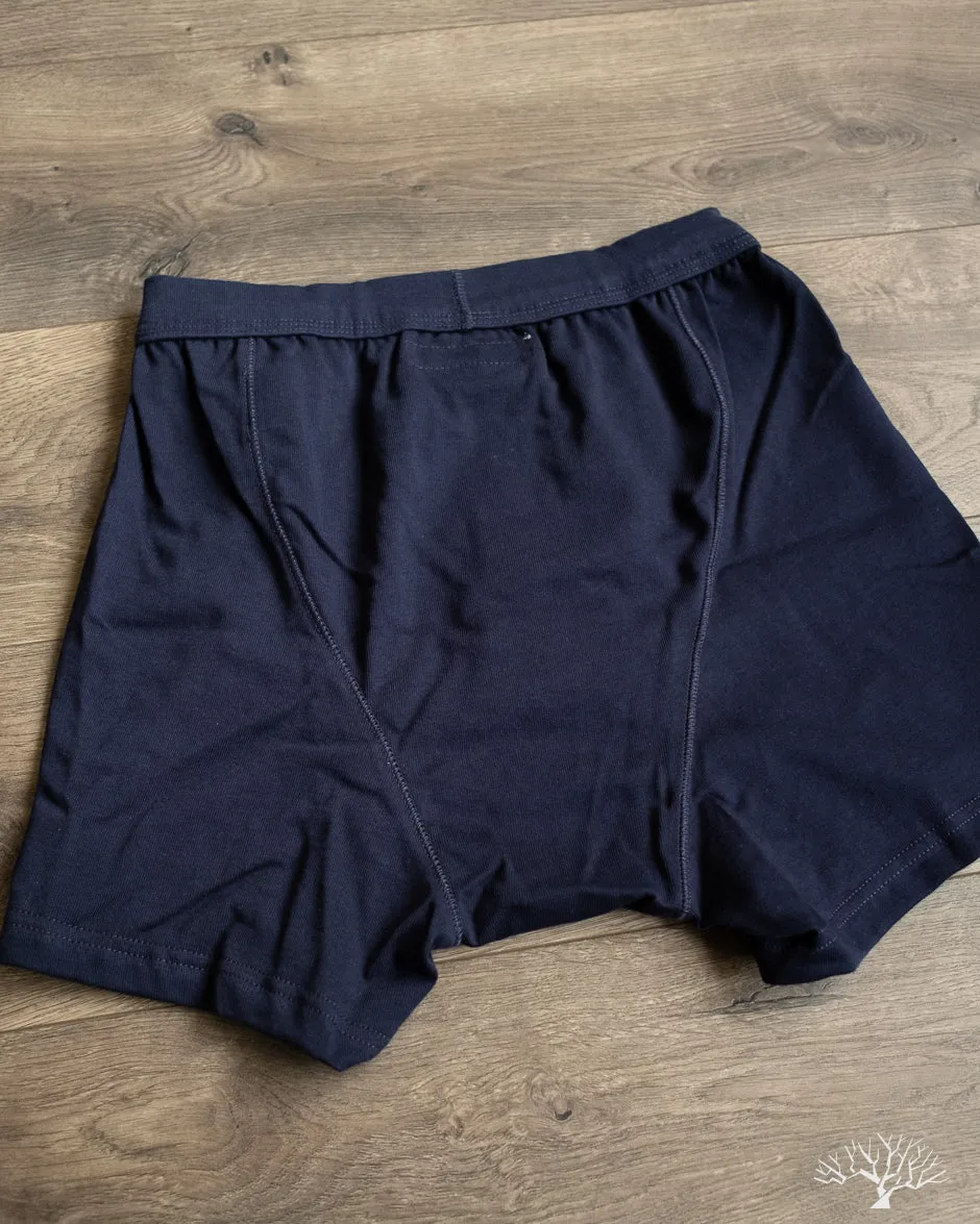 255 Loopwheel Underwear Boxer Briefs - Ink Blue