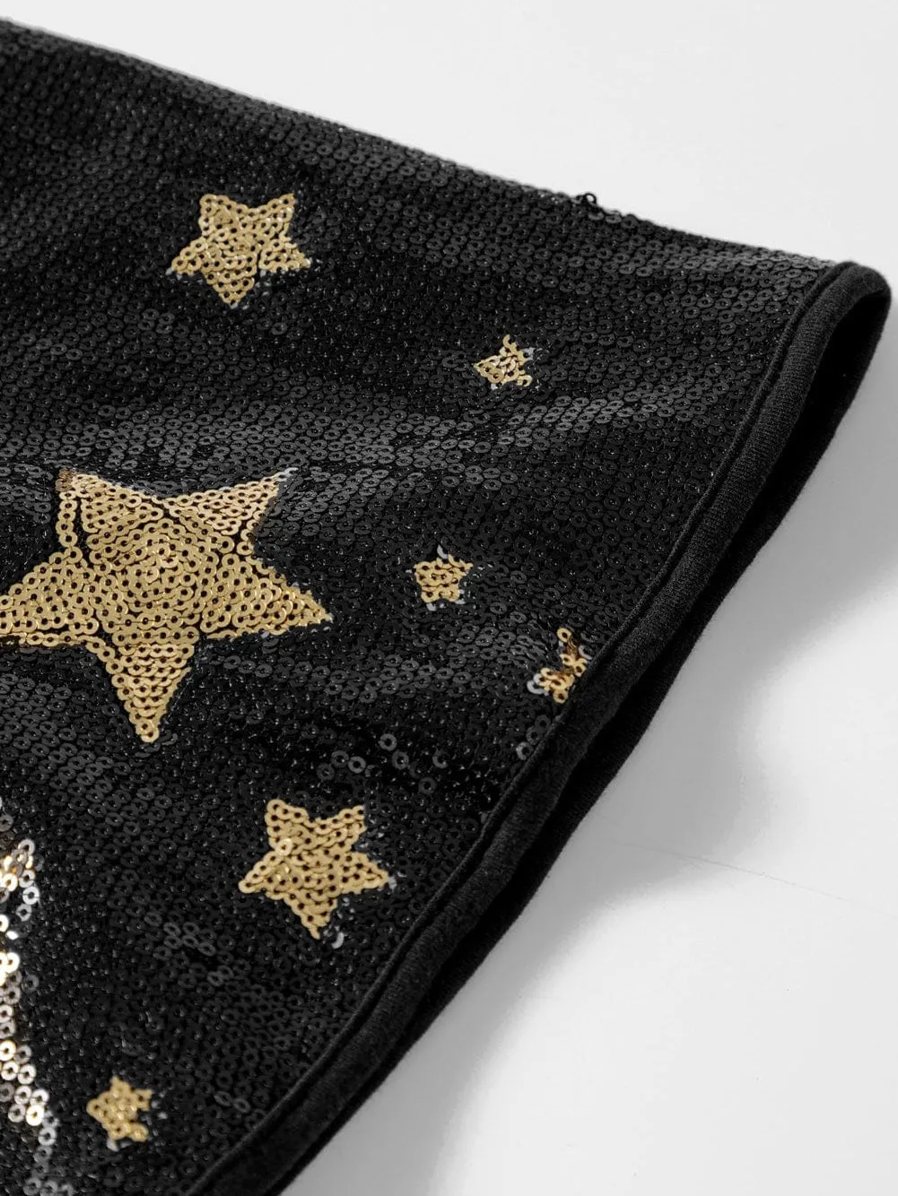 3/4 Sleeve Sequin Star Top