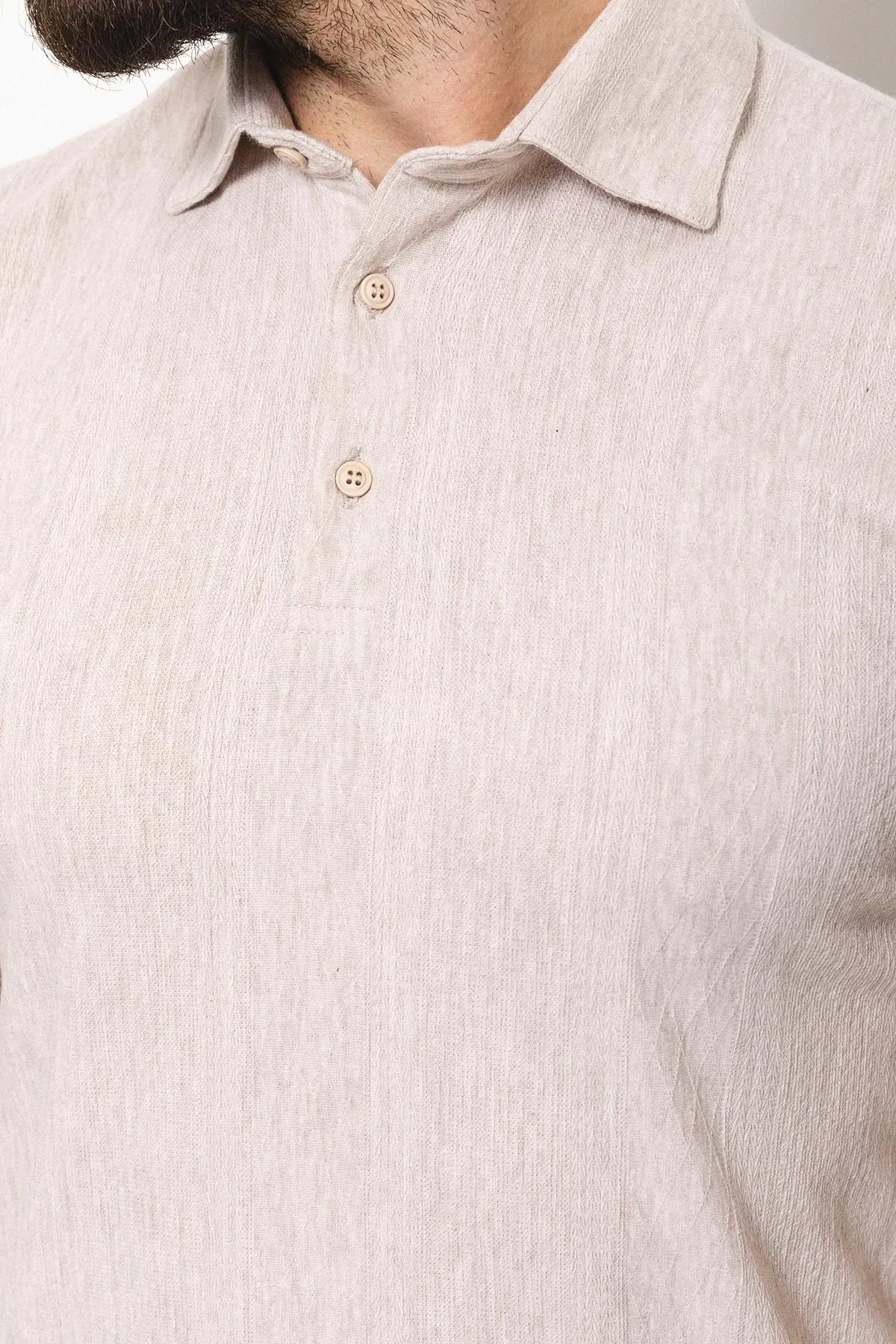 36714 Knit Top: Beige