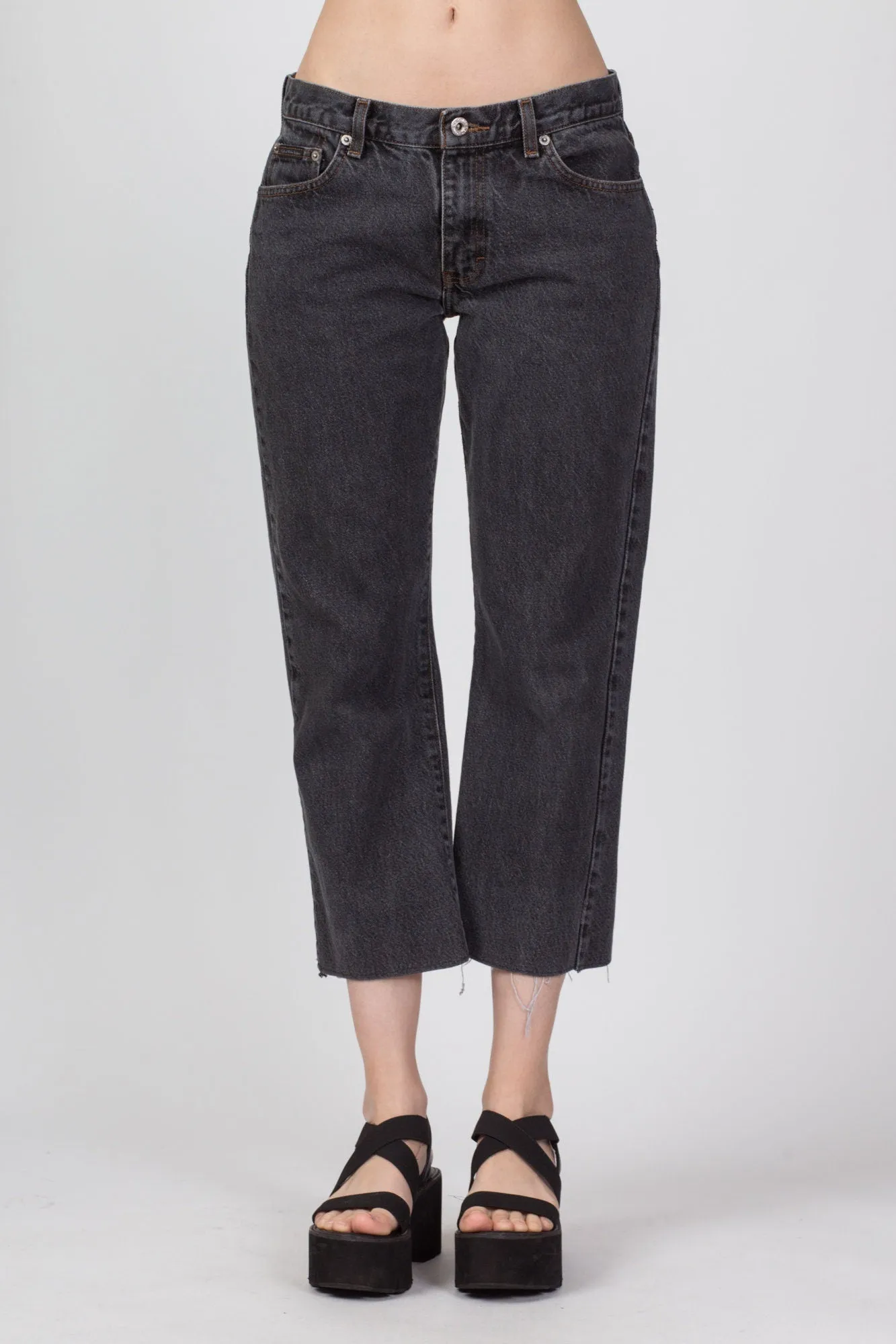 90s Calvin Klein Cropped Jeans - Medium