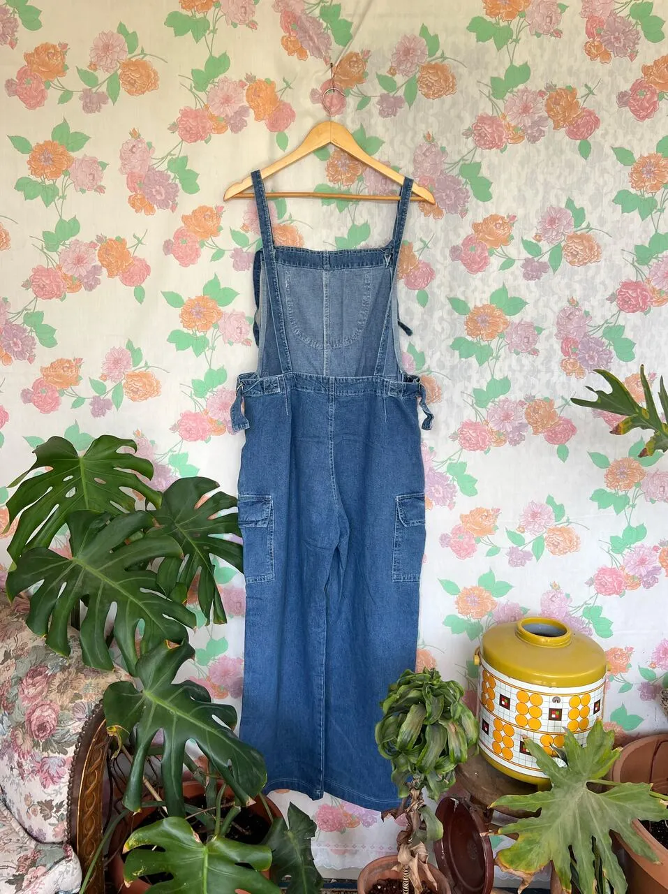 90's Cargo Denim Overall