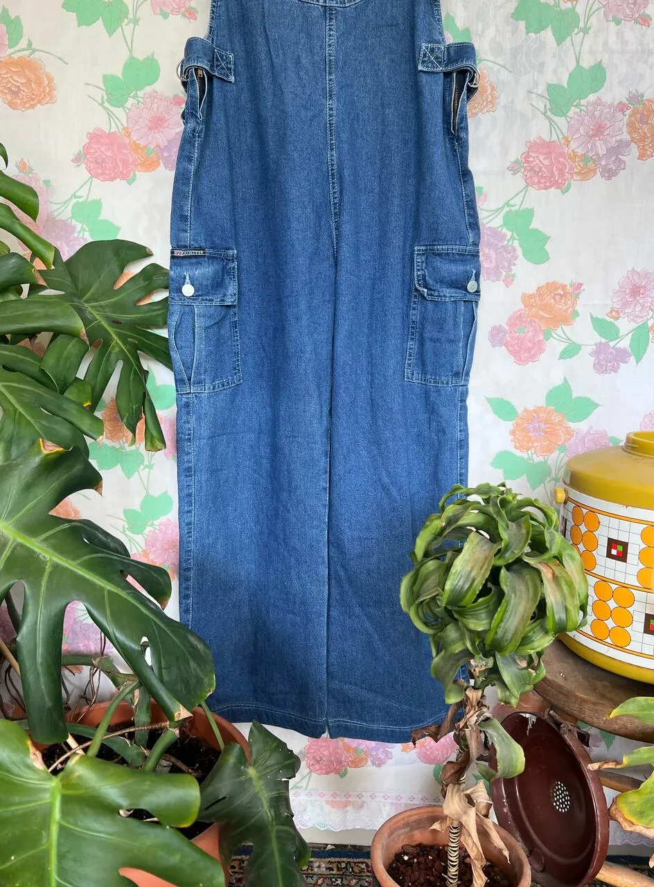 90's Cargo Denim Overall