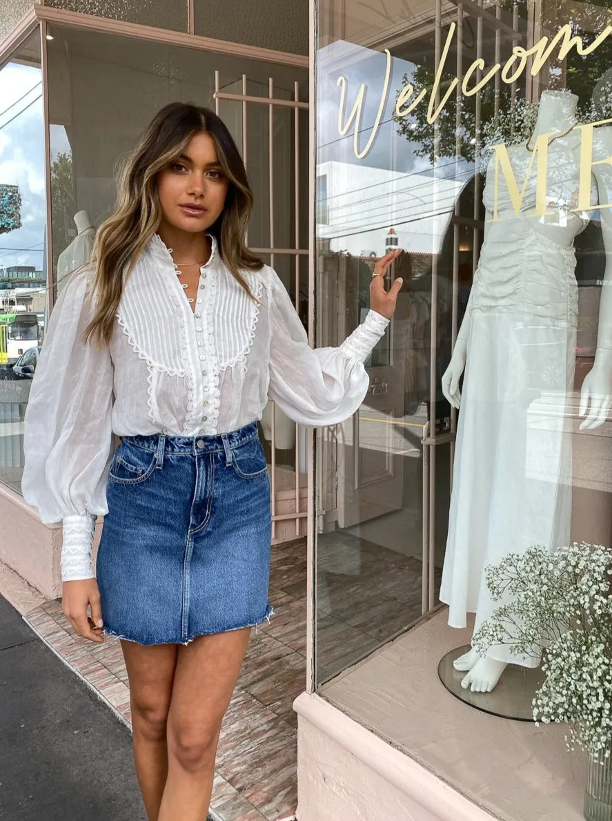 Alemais Songbird Blouse in Ivory