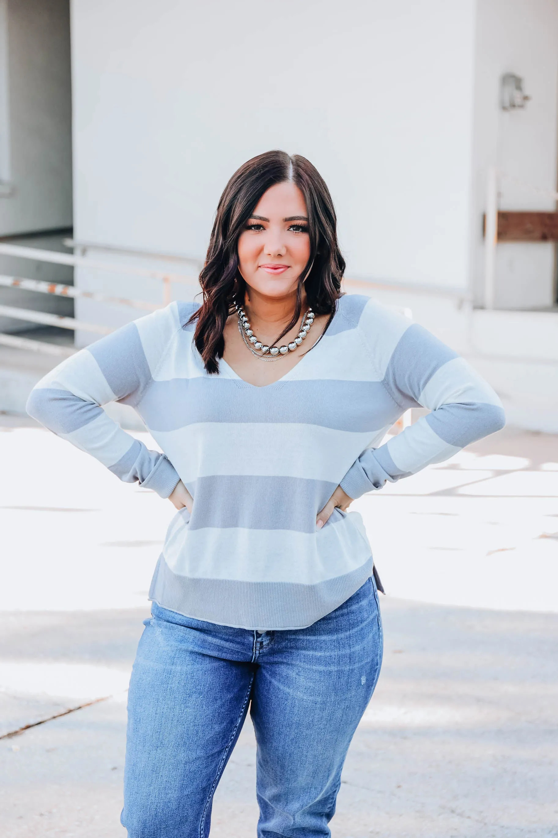 Amazing Grey Knit Top