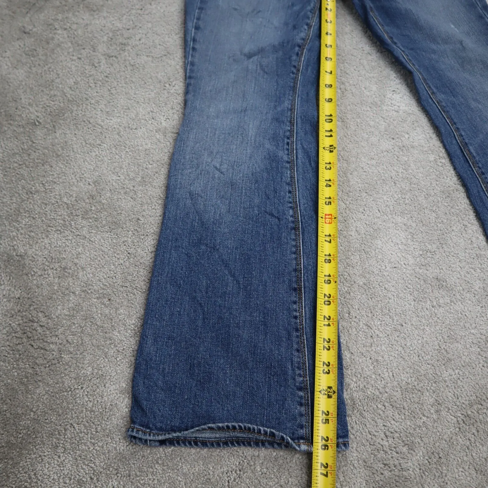 American Eagle Artist Jeans Womens Blue Low Rise Bootcut Denim Jeans W30XL26