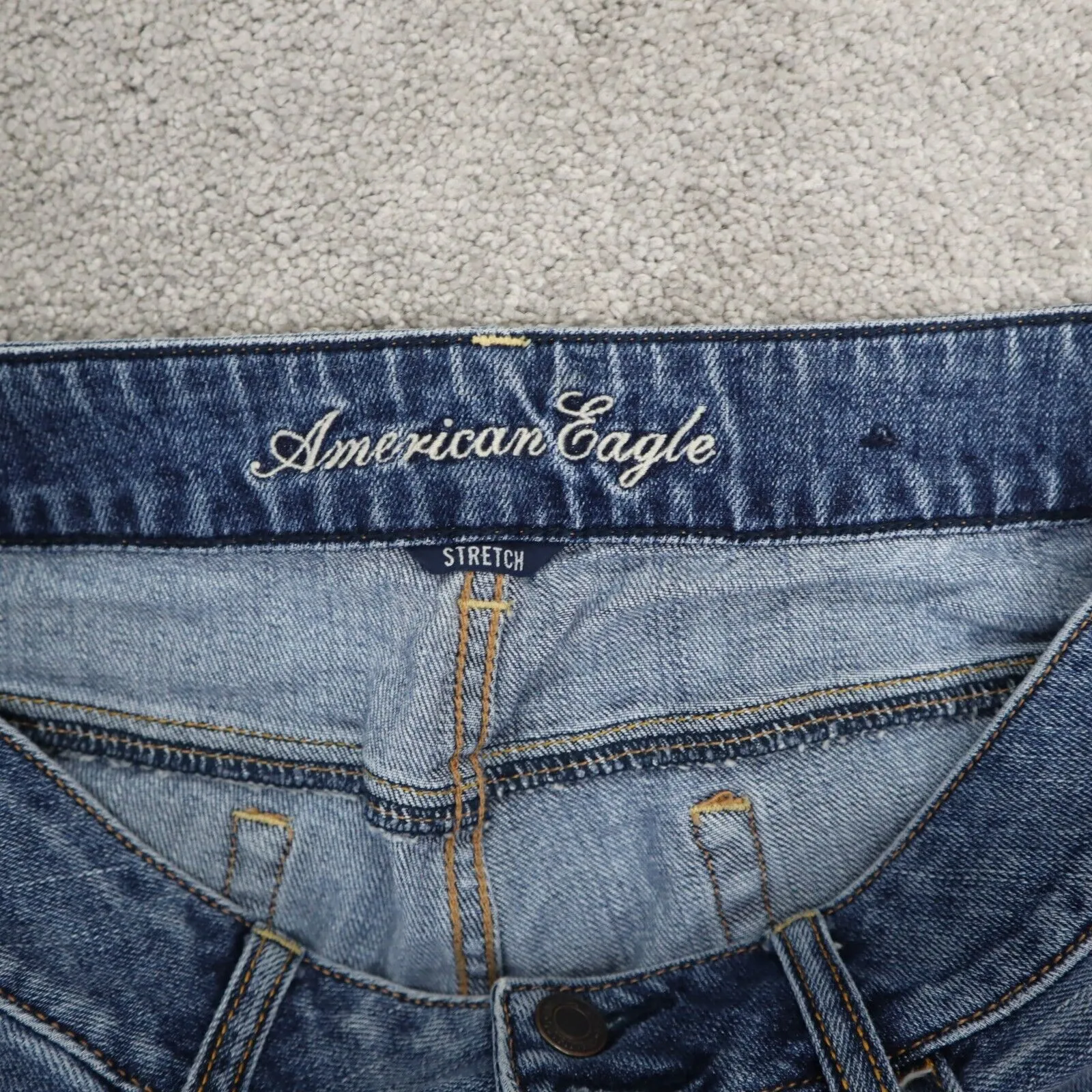 American Eagle Artist Jeans Womens Blue Low Rise Bootcut Denim Jeans W30XL26
