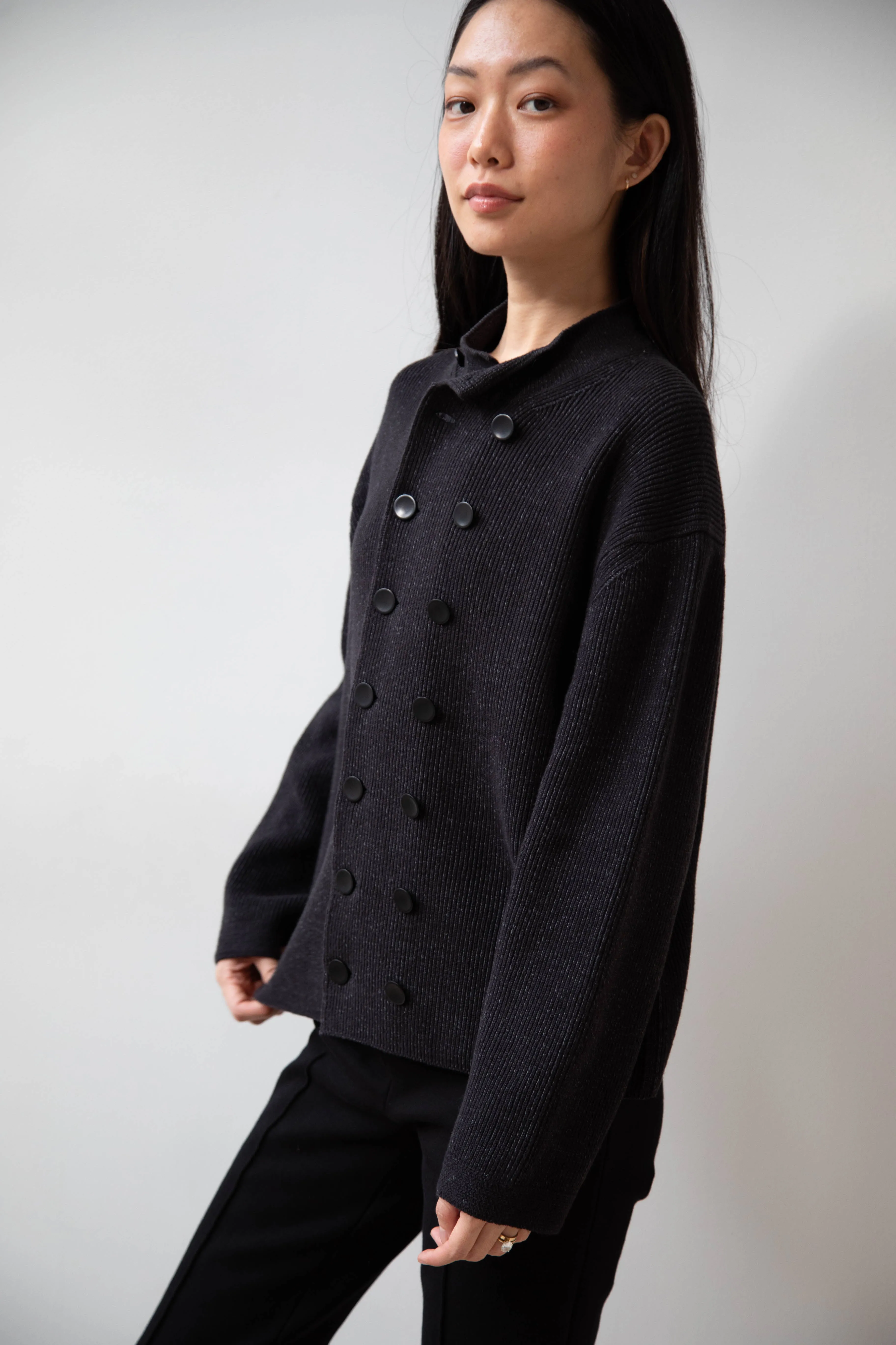 Aseedonclöud | Tea Garden Knit Jacket in Black
