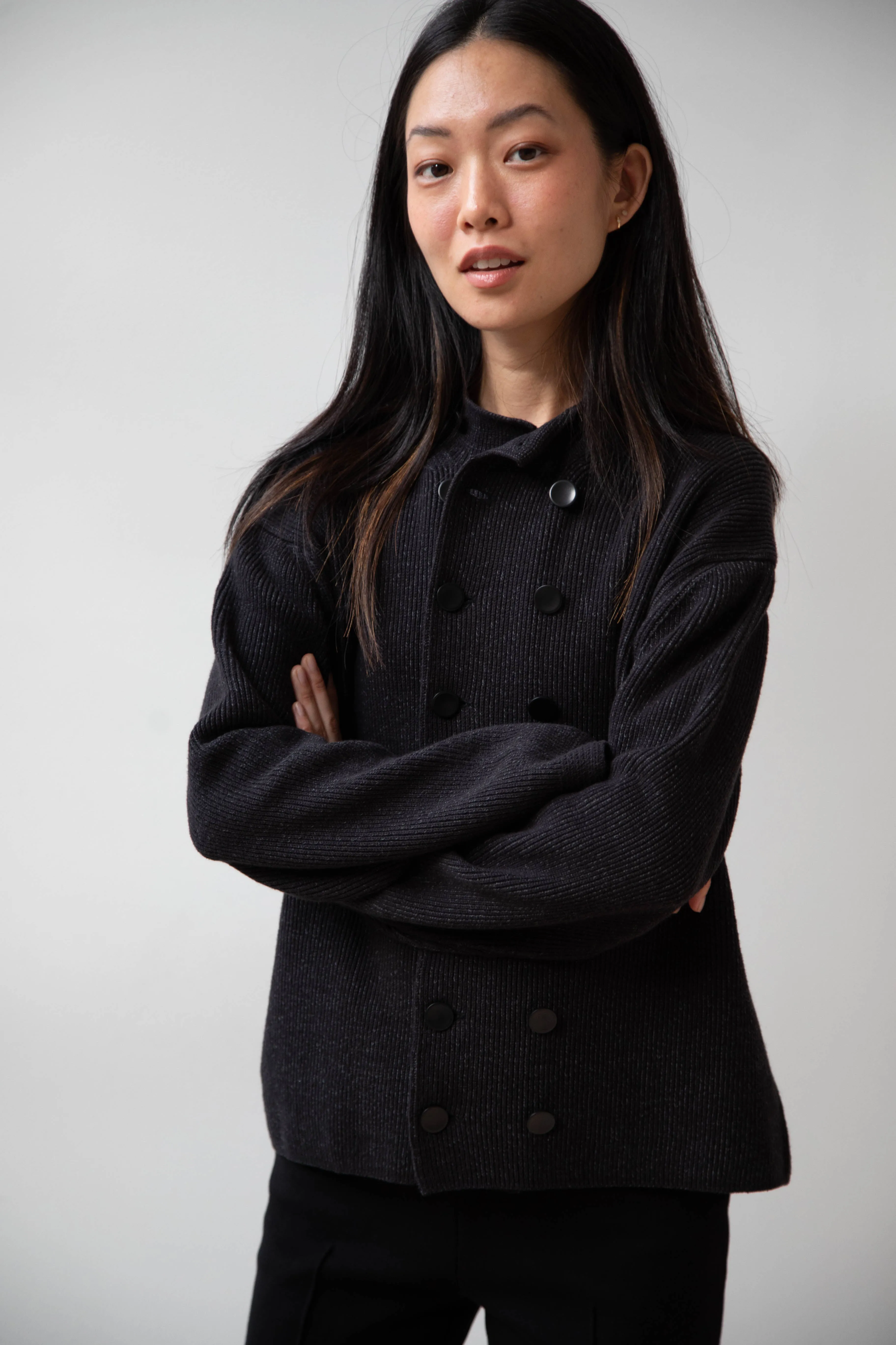 Aseedonclöud | Tea Garden Knit Jacket in Black