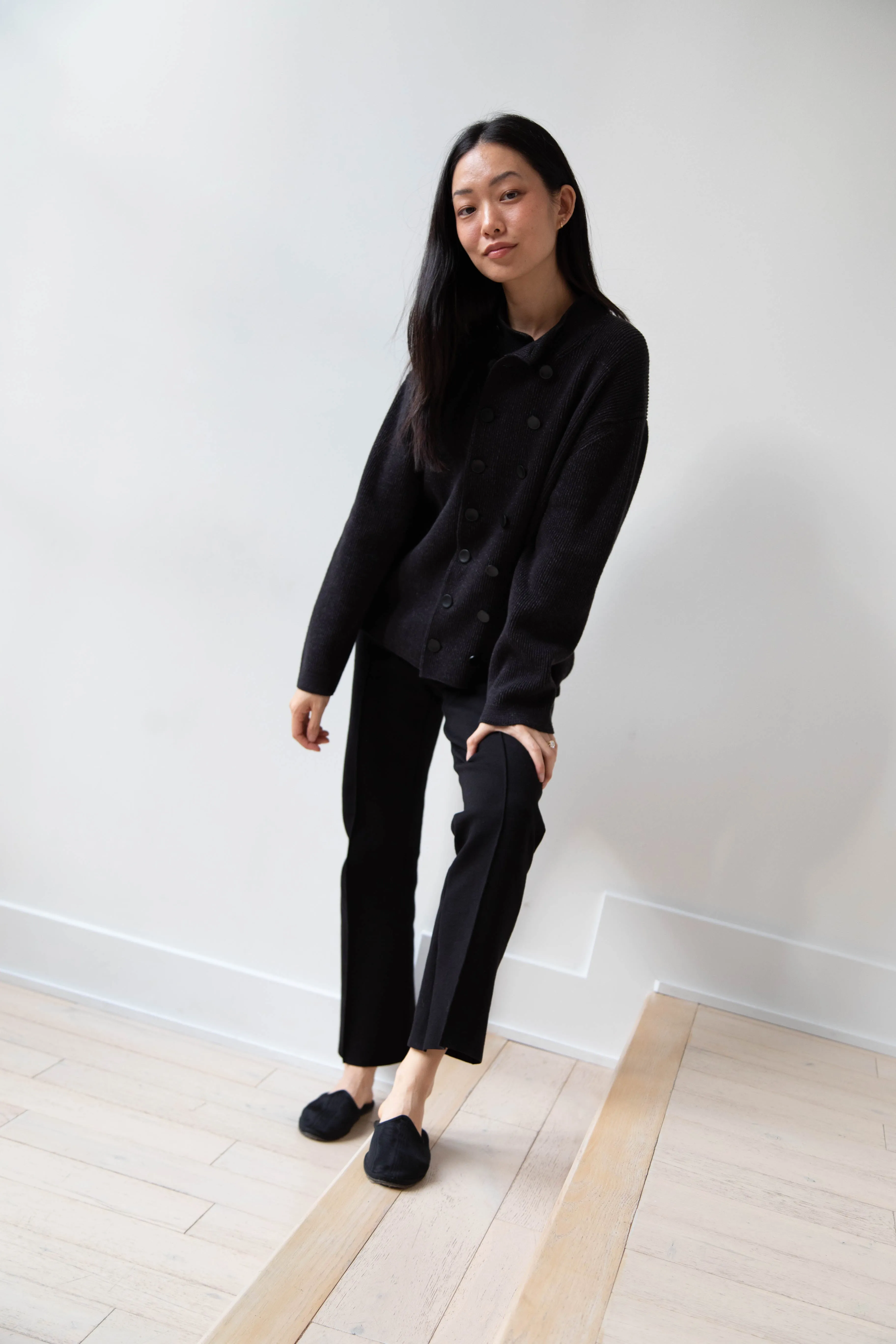 Aseedonclöud | Tea Garden Knit Jacket in Black