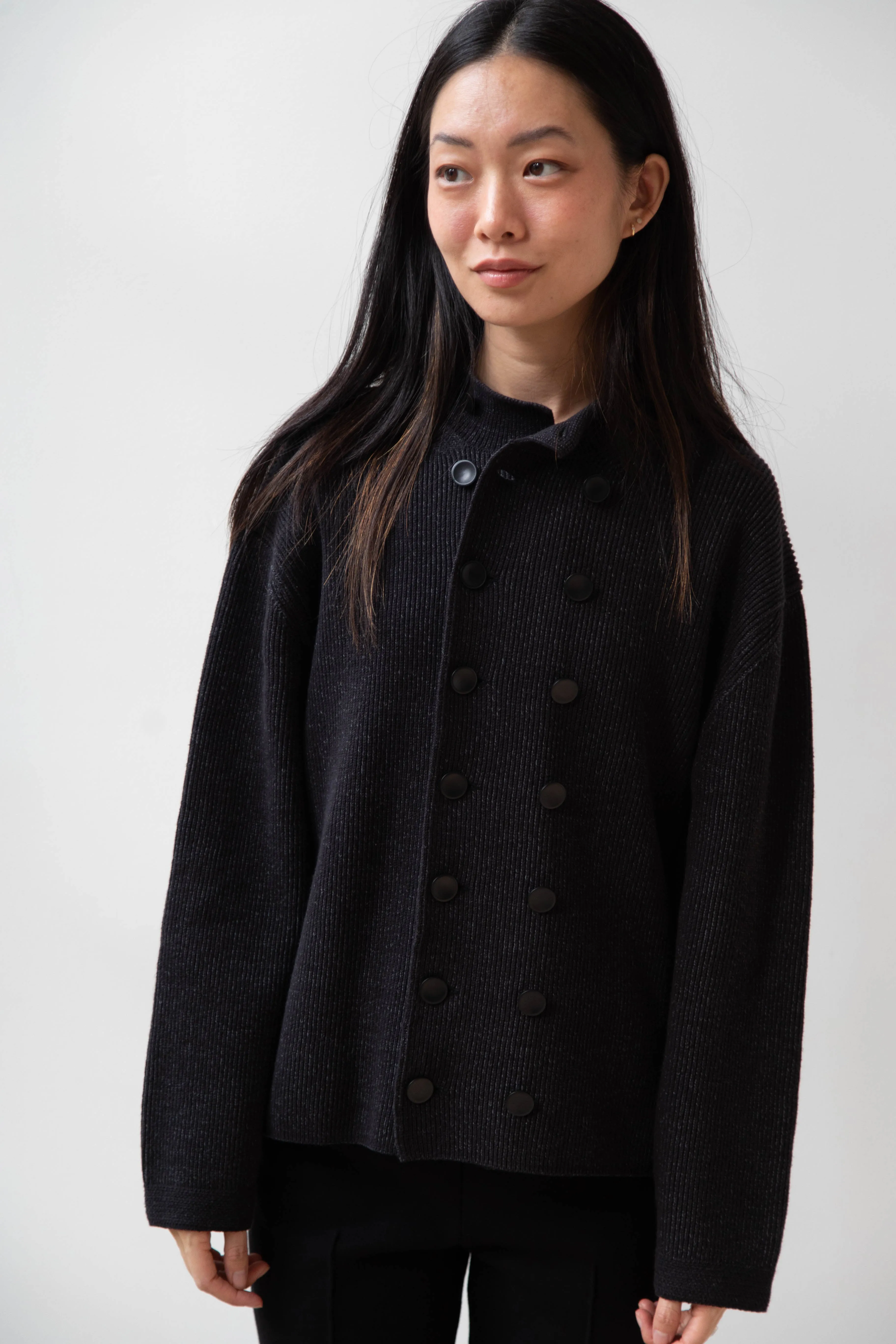 Aseedonclöud | Tea Garden Knit Jacket in Black