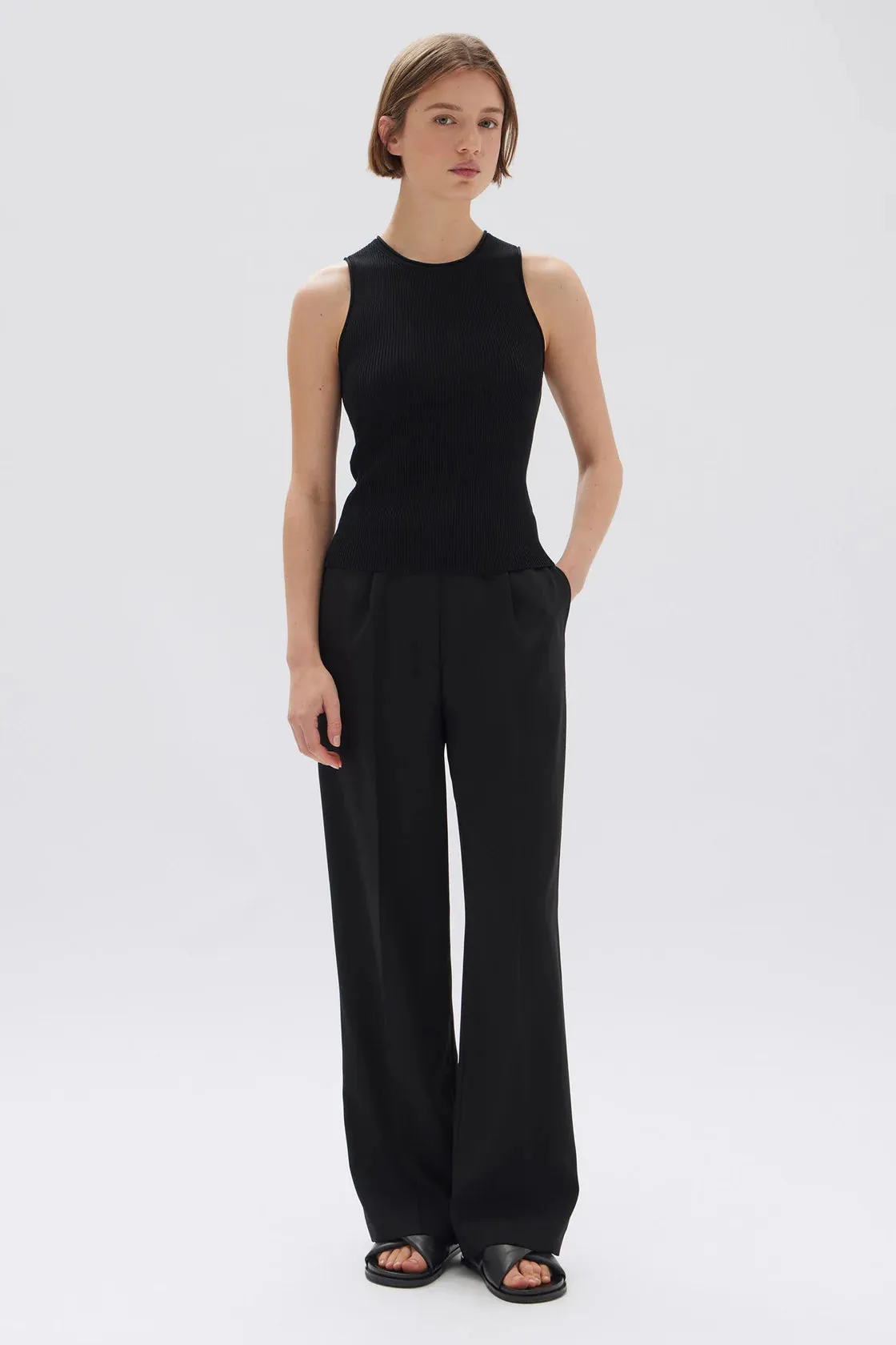 Assembly Label - Faye Knit Tank (Black)