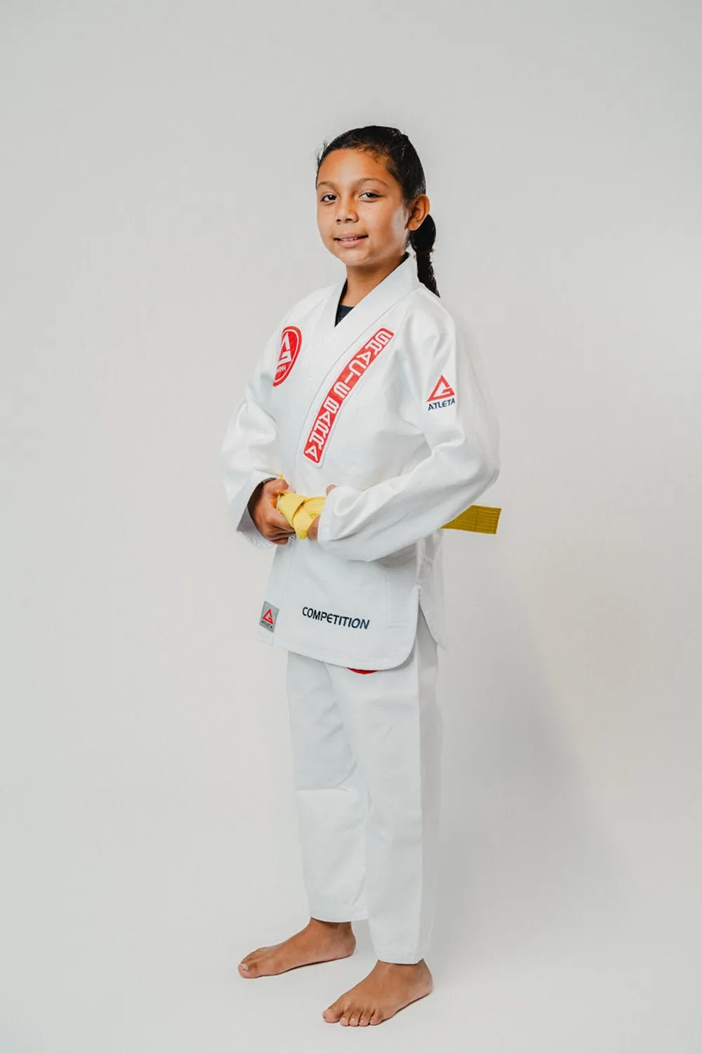AtletaGB V4 Youth Kimono - White