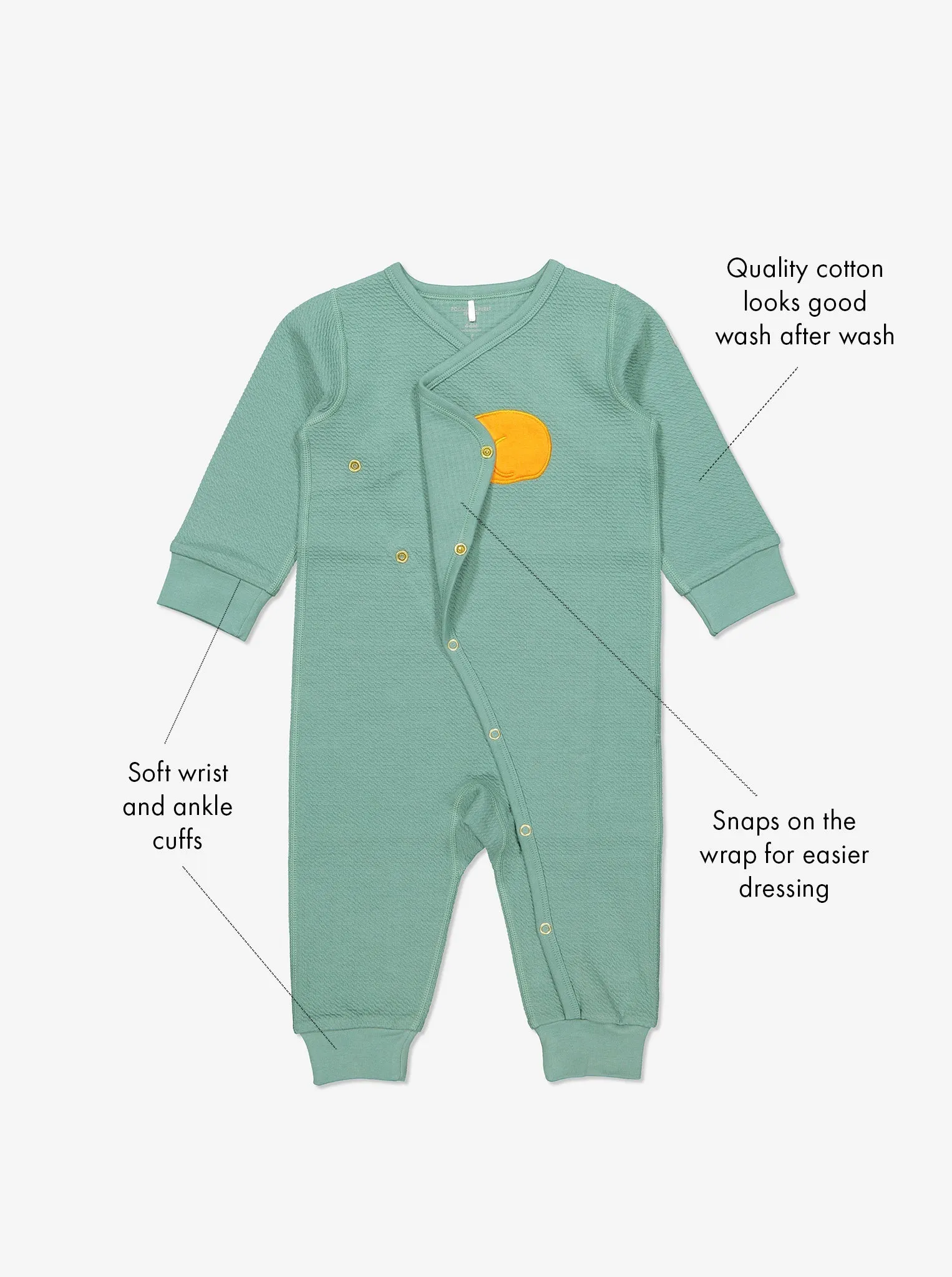 Bear Applique Newborn Baby Overall