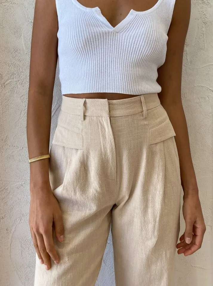 Bec and Bridge Harlow Pant in Natural