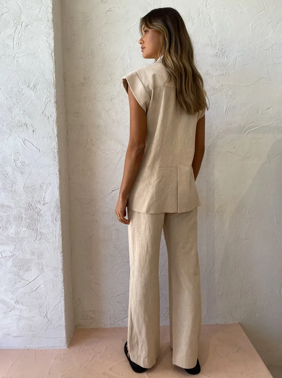 Bec and Bridge Harlow Pant in Natural