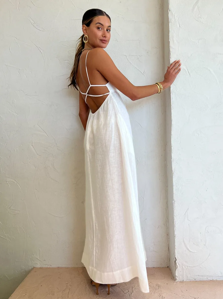 Bec and Bridge Lyla Maxi Dress in Ivory