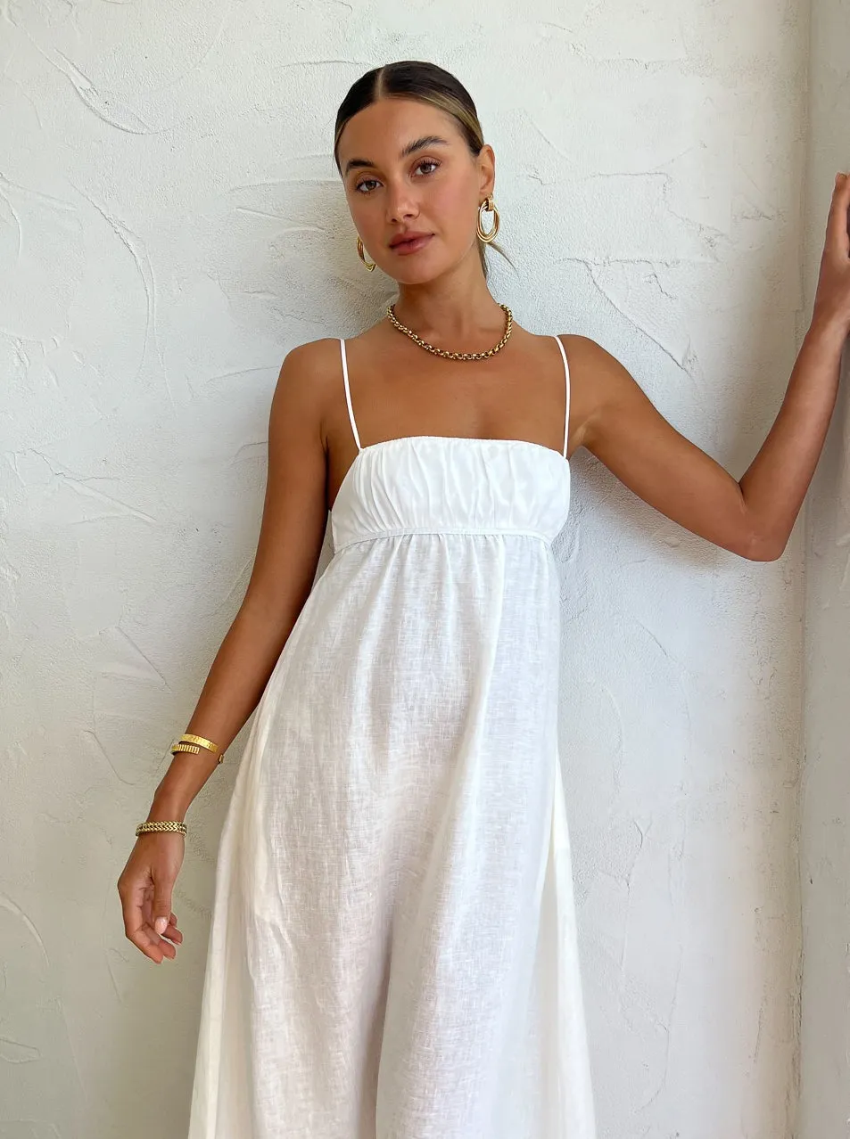 Bec and Bridge Lyla Maxi Dress in Ivory