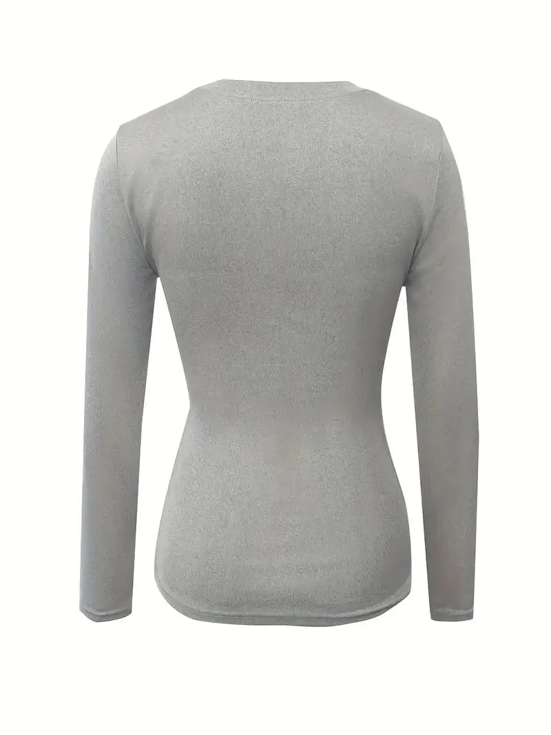 Beige Ribbed Knit Top