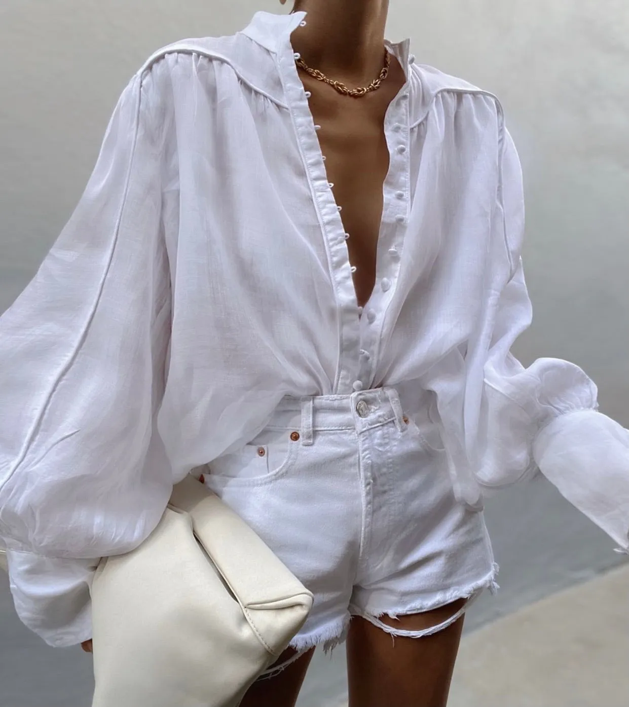 Belle of bloom white shirt
