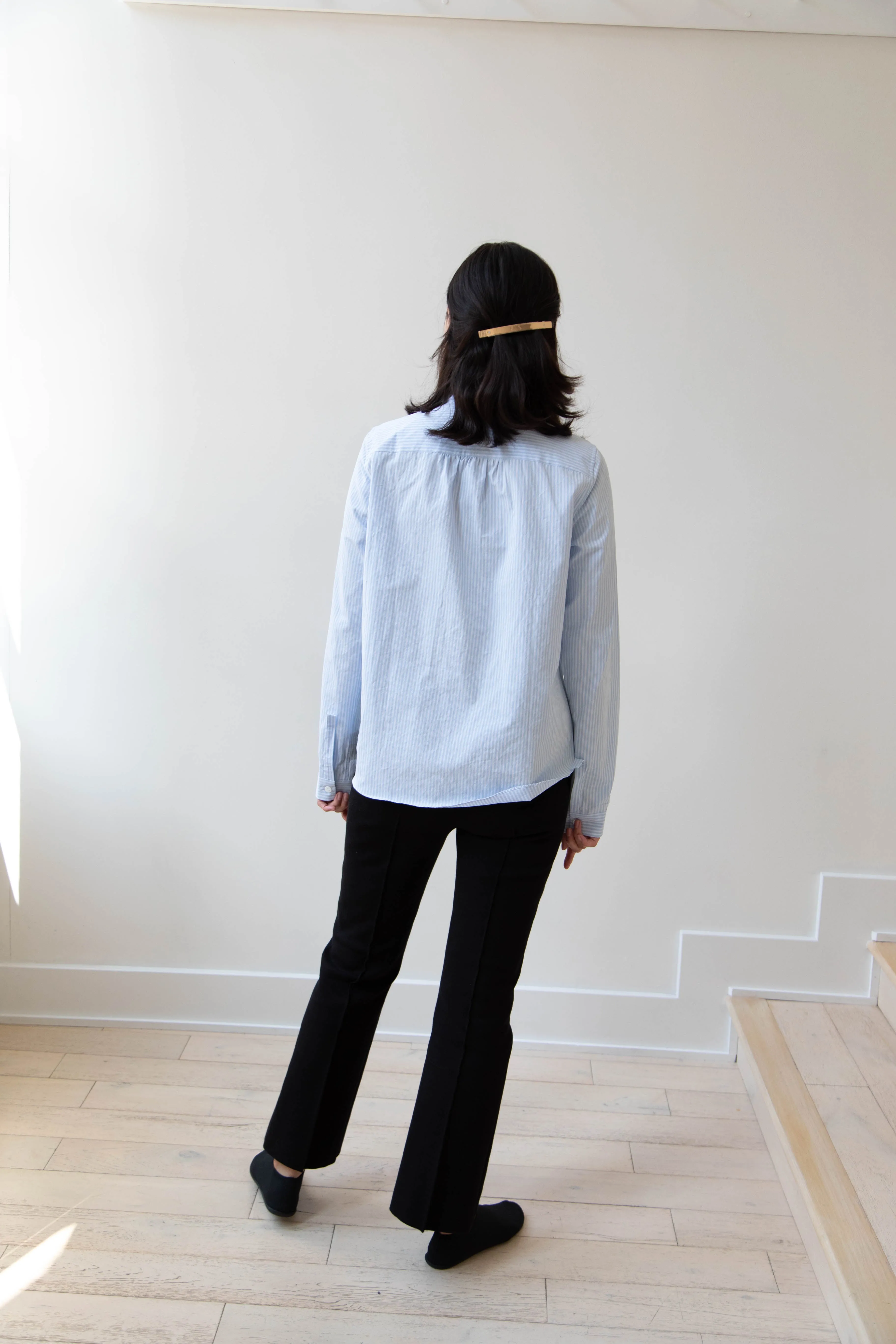 Bergfabel | Tyrol Shirt in Light Blue Stripe