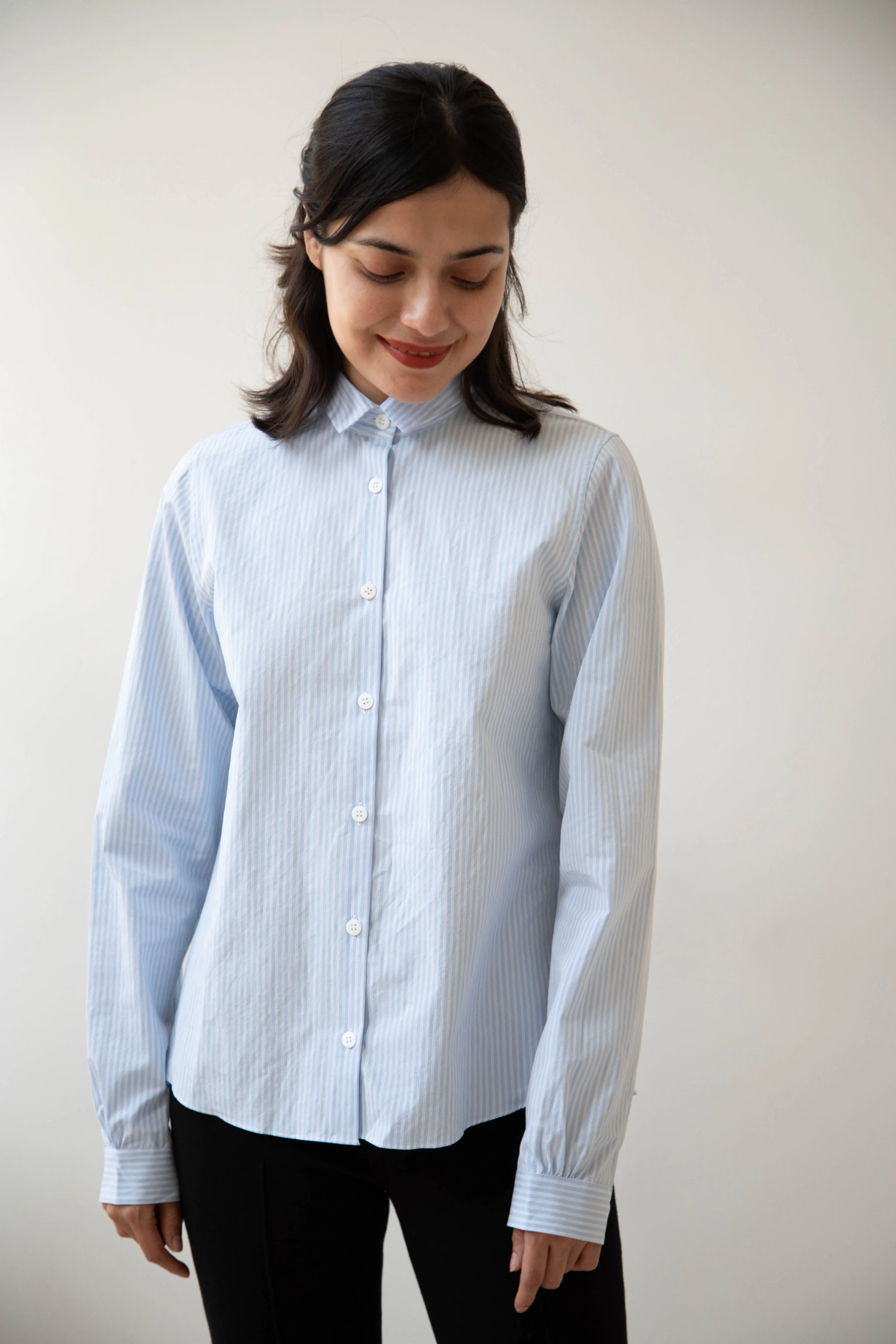 Bergfabel | Tyrol Shirt in Light Blue Stripe