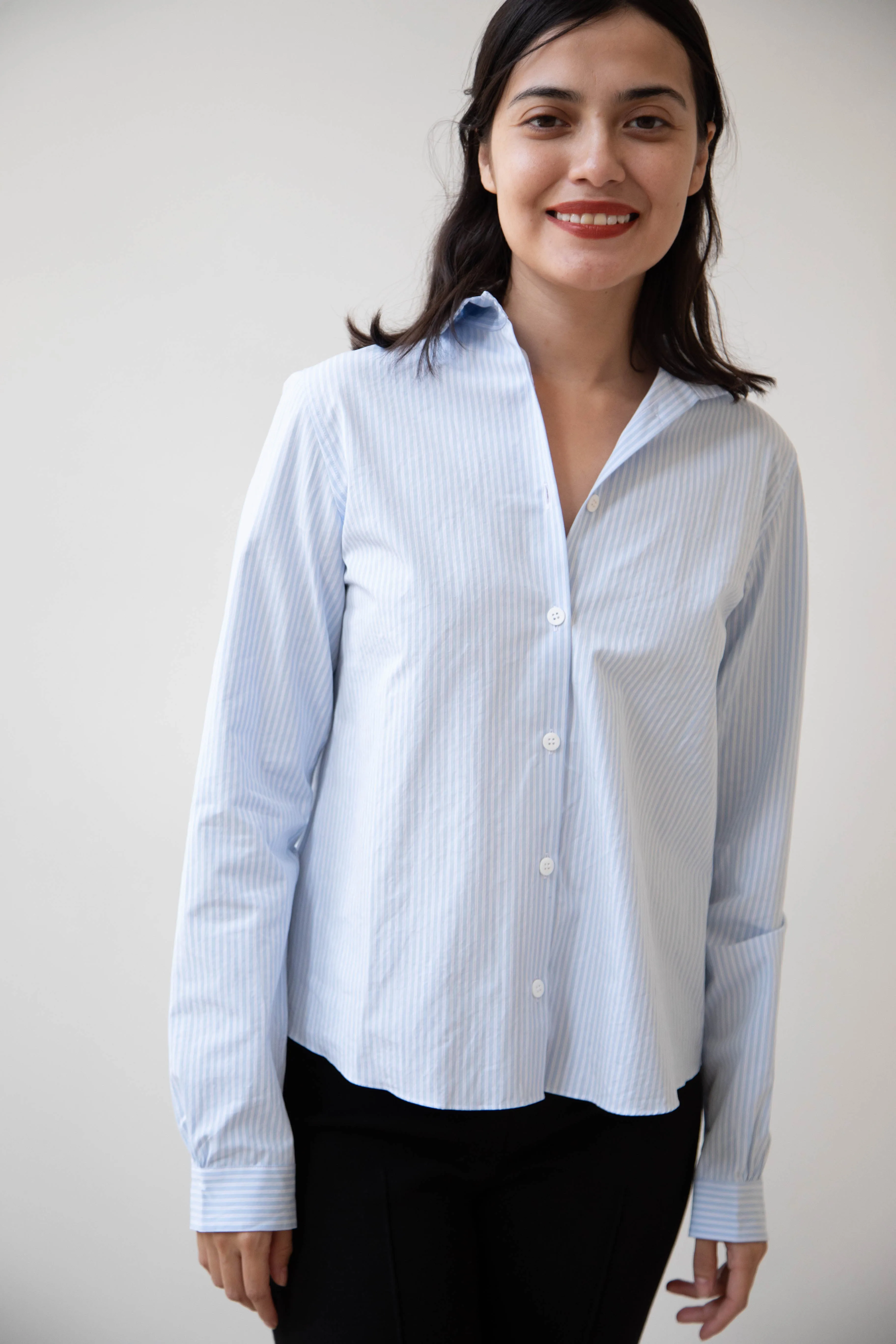 Bergfabel | Tyrol Shirt in Light Blue Stripe