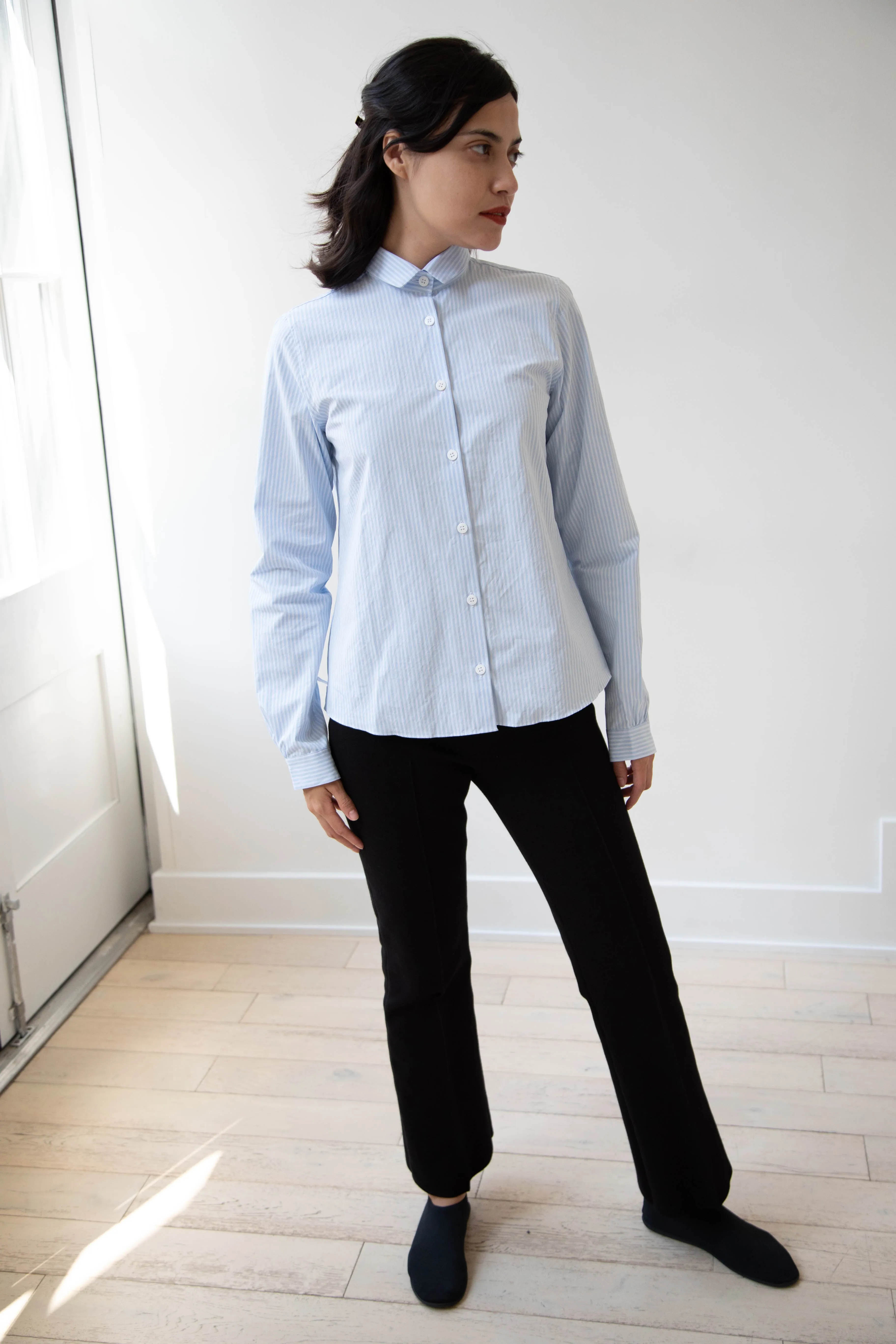 Bergfabel | Tyrol Shirt in Light Blue Stripe