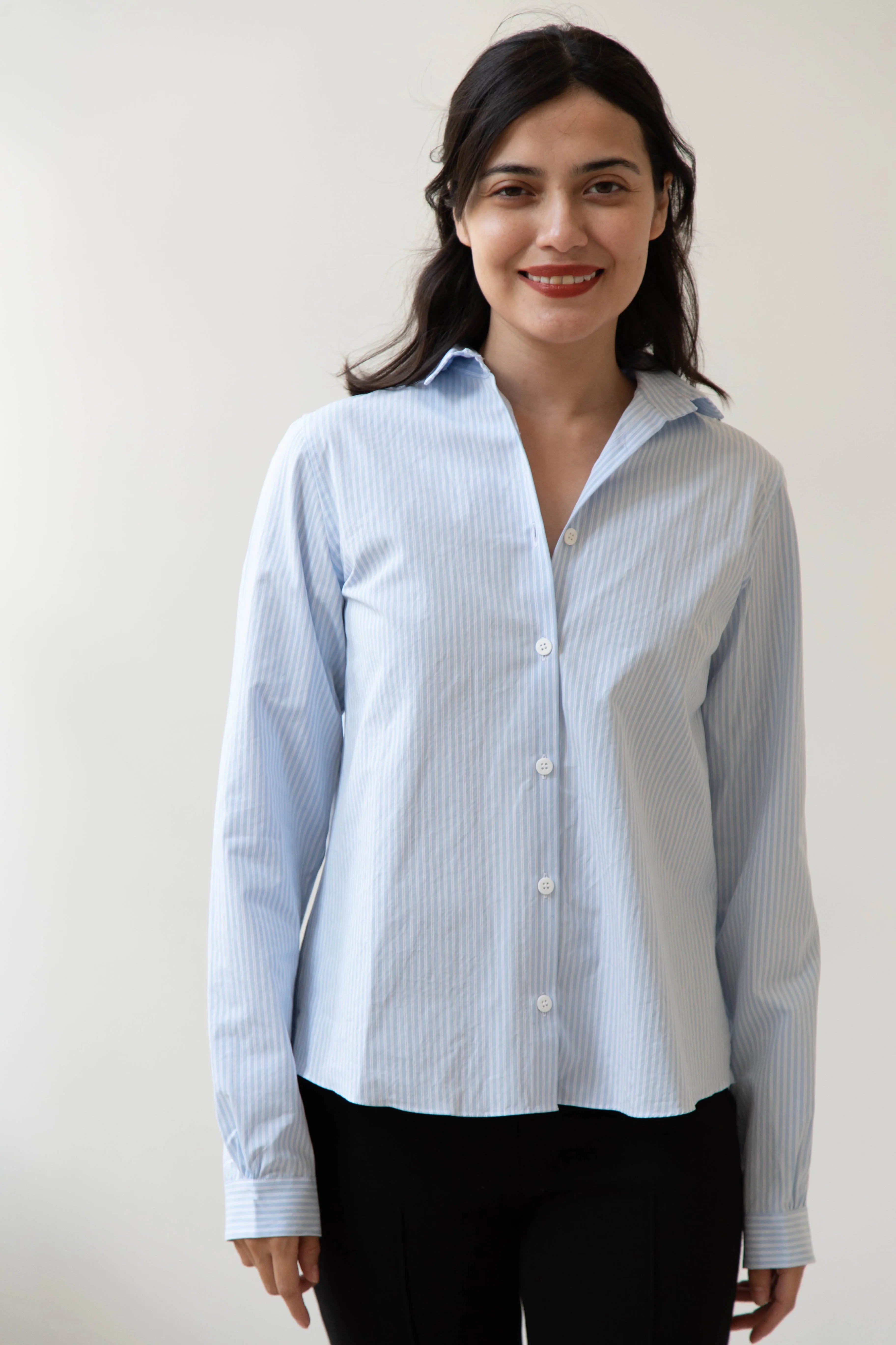 Bergfabel | Tyrol Shirt in Light Blue Stripe