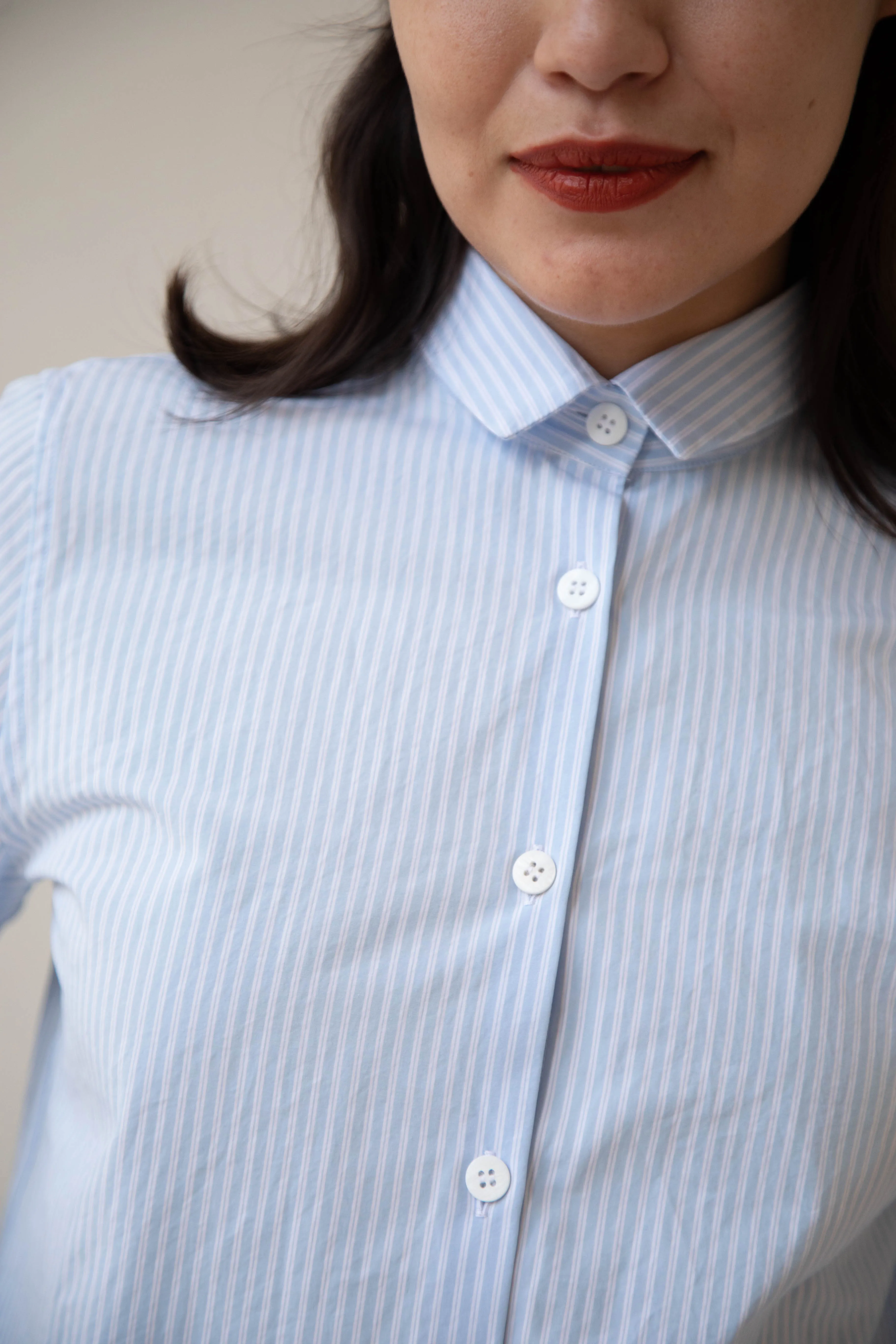 Bergfabel | Tyrol Shirt in Light Blue Stripe