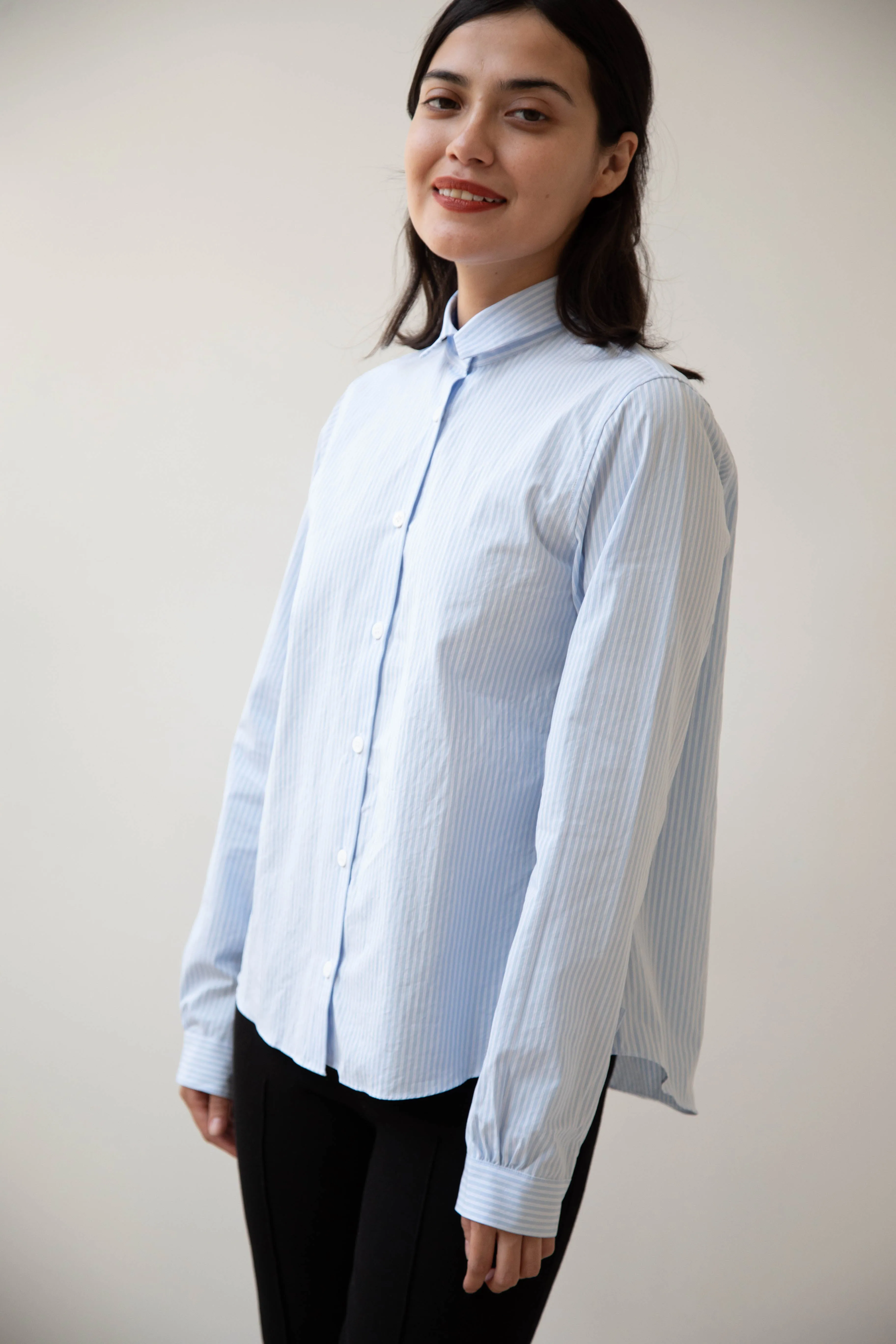 Bergfabel | Tyrol Shirt in Light Blue Stripe