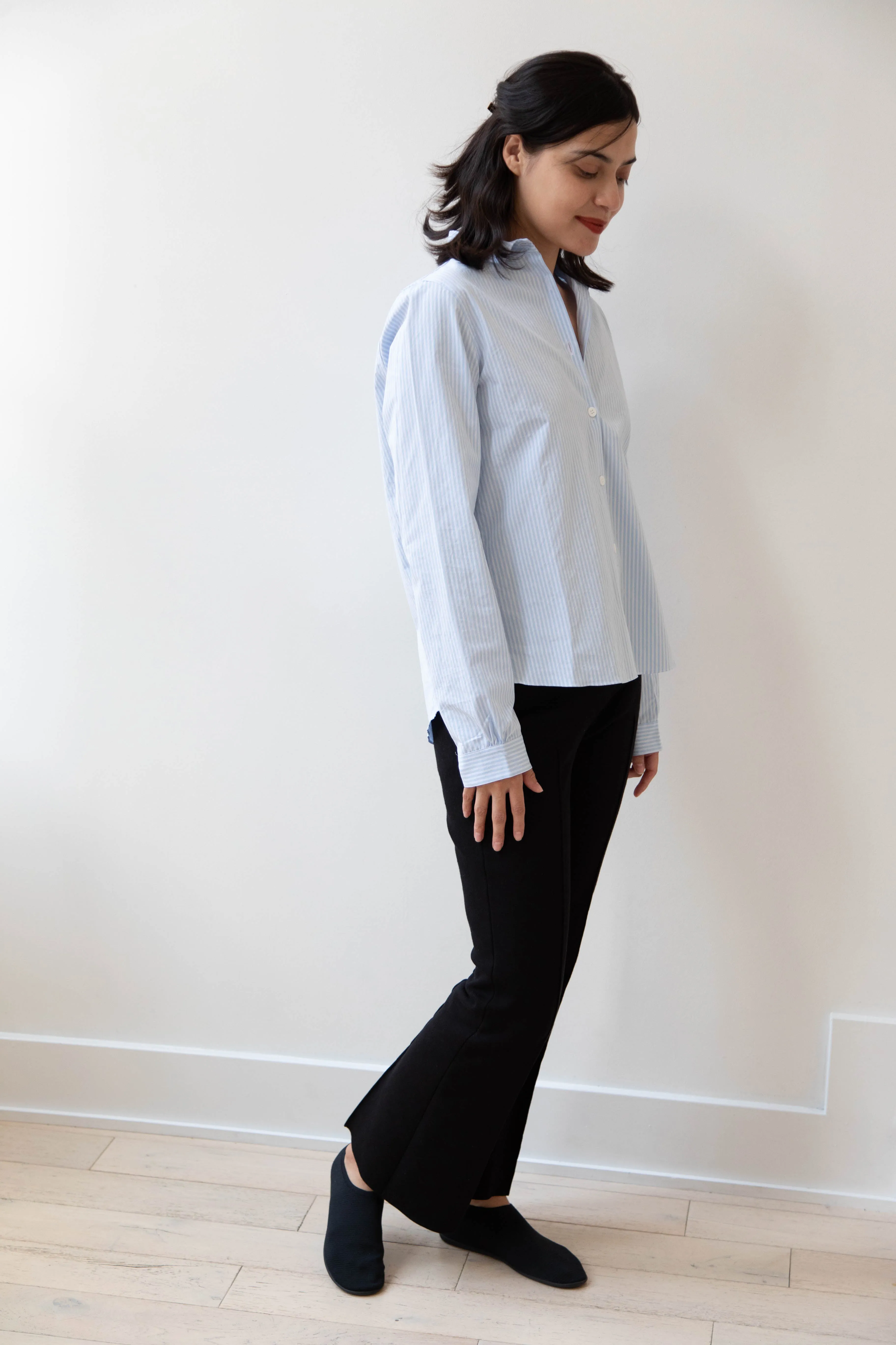 Bergfabel | Tyrol Shirt in Light Blue Stripe