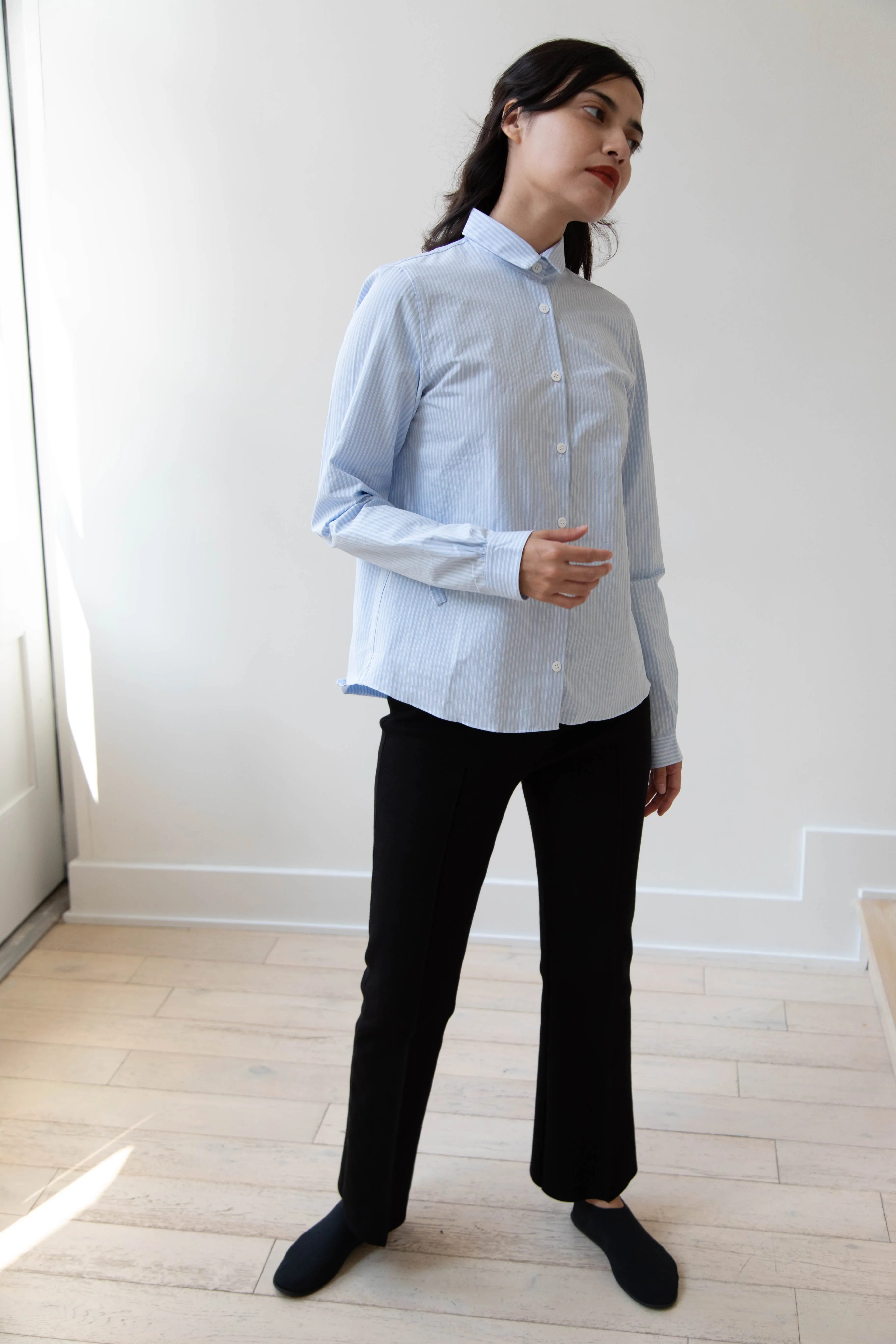 Bergfabel | Tyrol Shirt in Light Blue Stripe