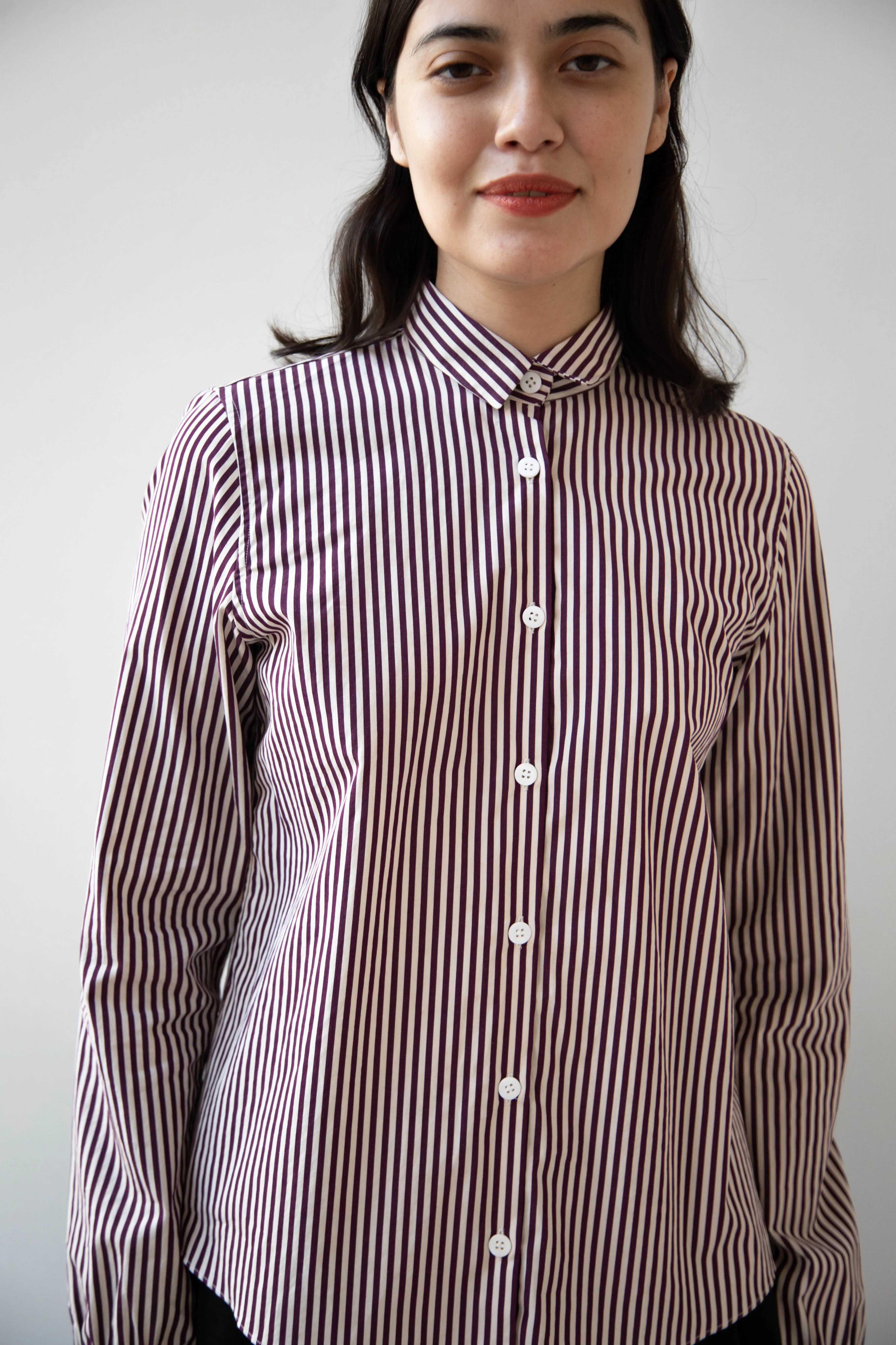 Bergfabel | Tyrol Shirt in Wine Stripe