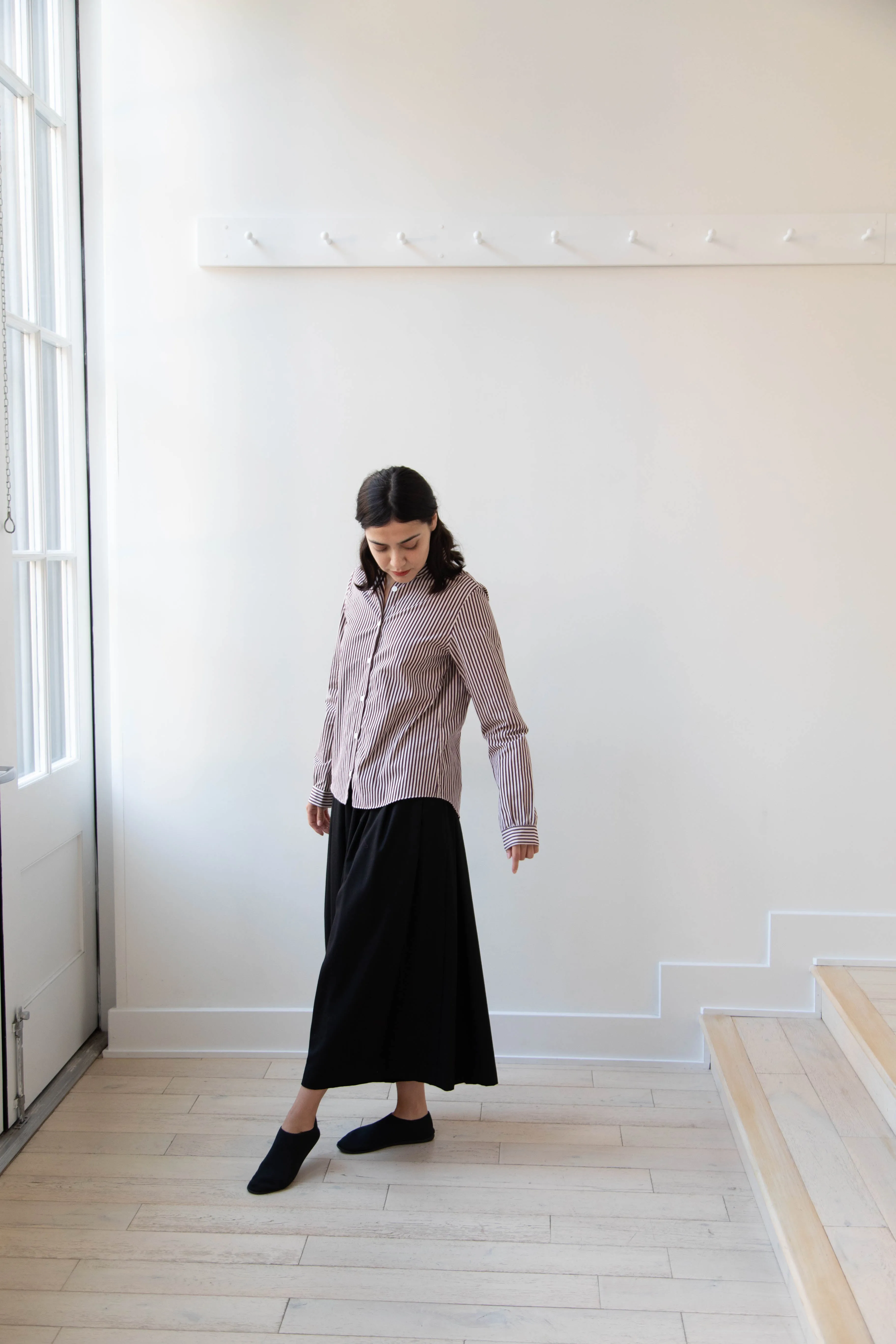 Bergfabel | Tyrol Shirt in Wine Stripe