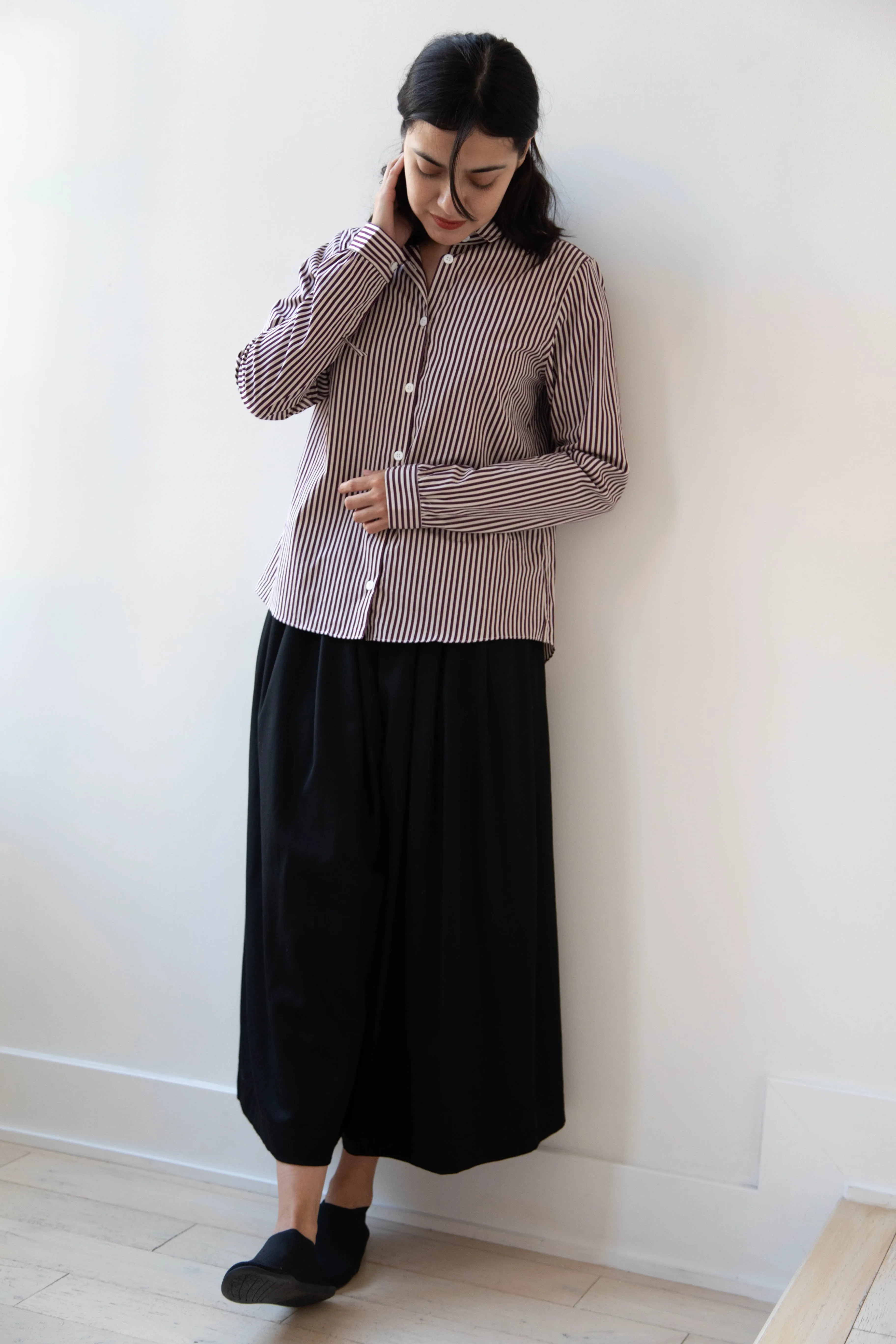 Bergfabel | Tyrol Shirt in Wine Stripe