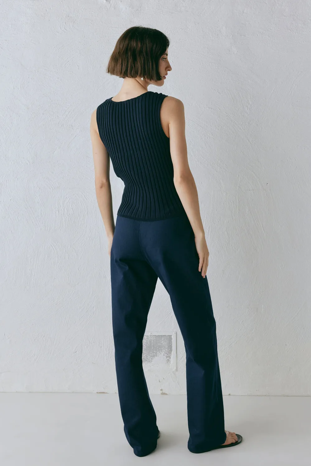 Billie Knit Top Navy
