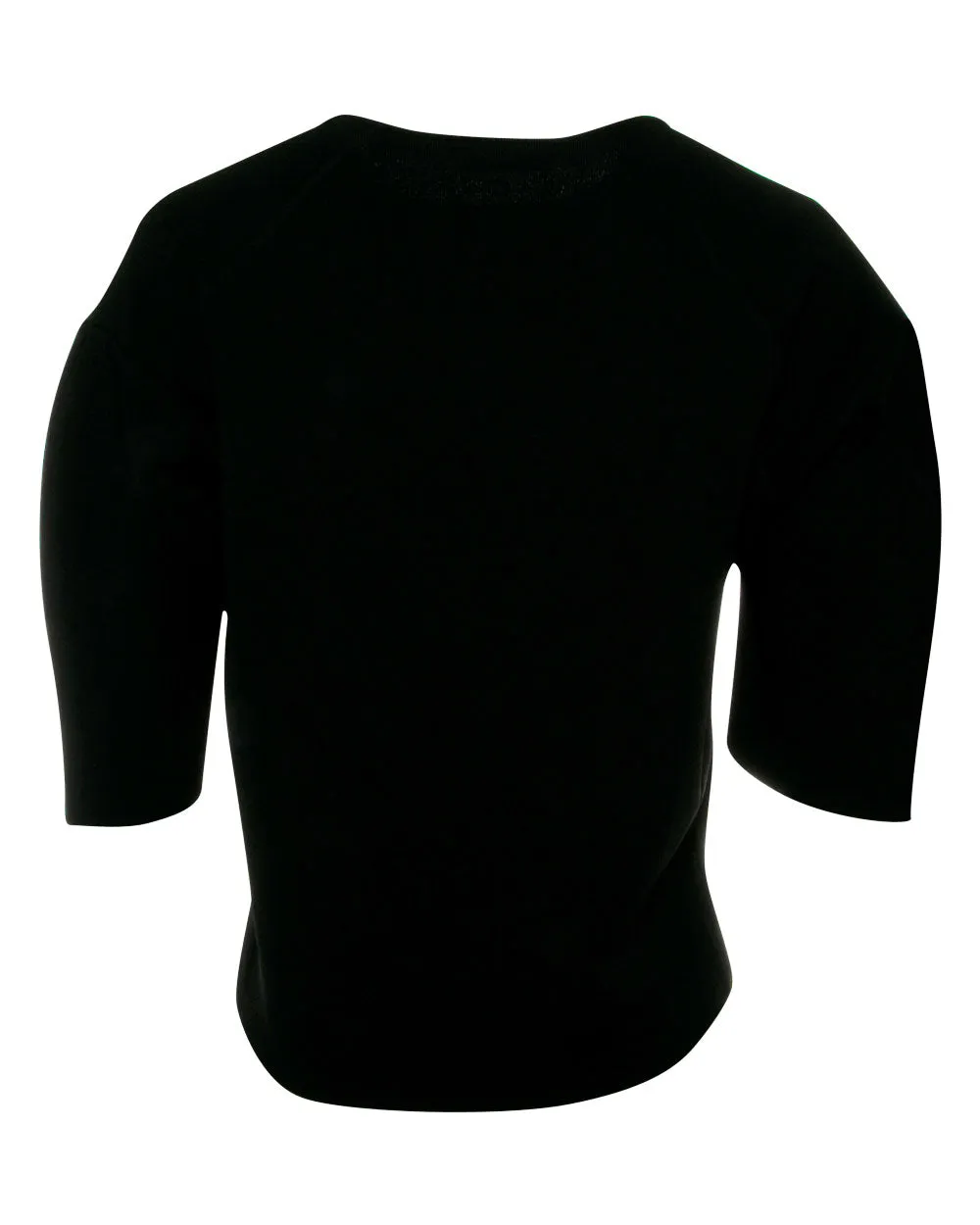 Black Compact Knit Top
