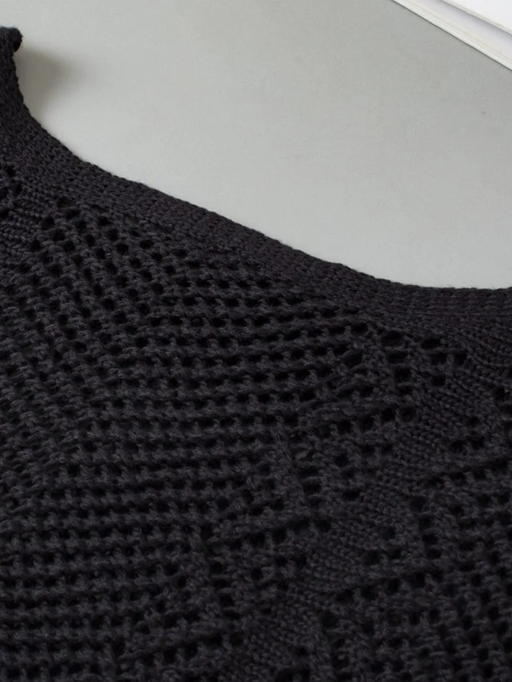 Black Knit Blouse