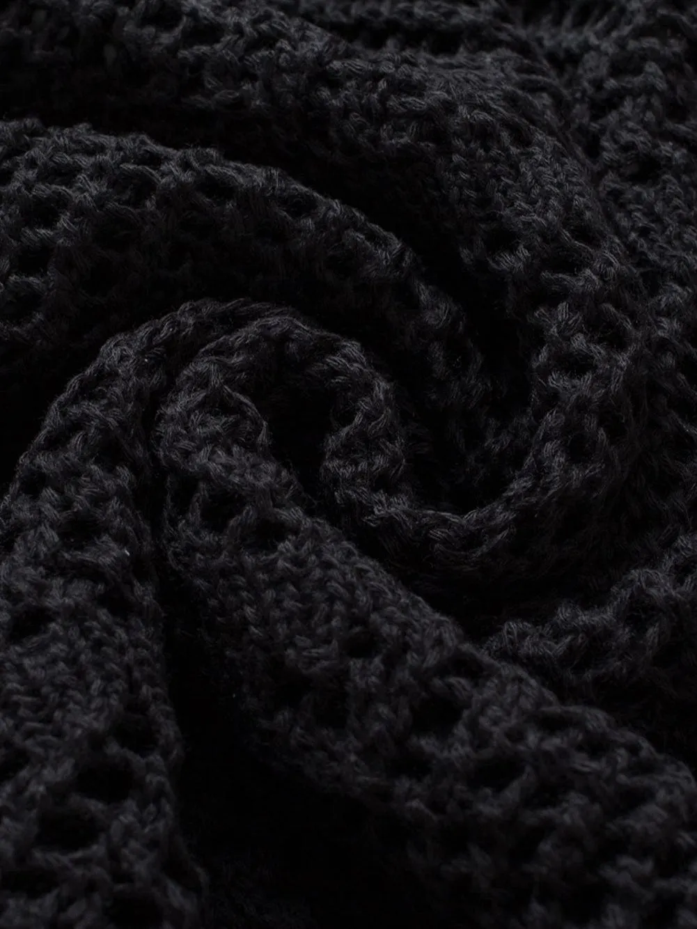 Black Knit Blouse