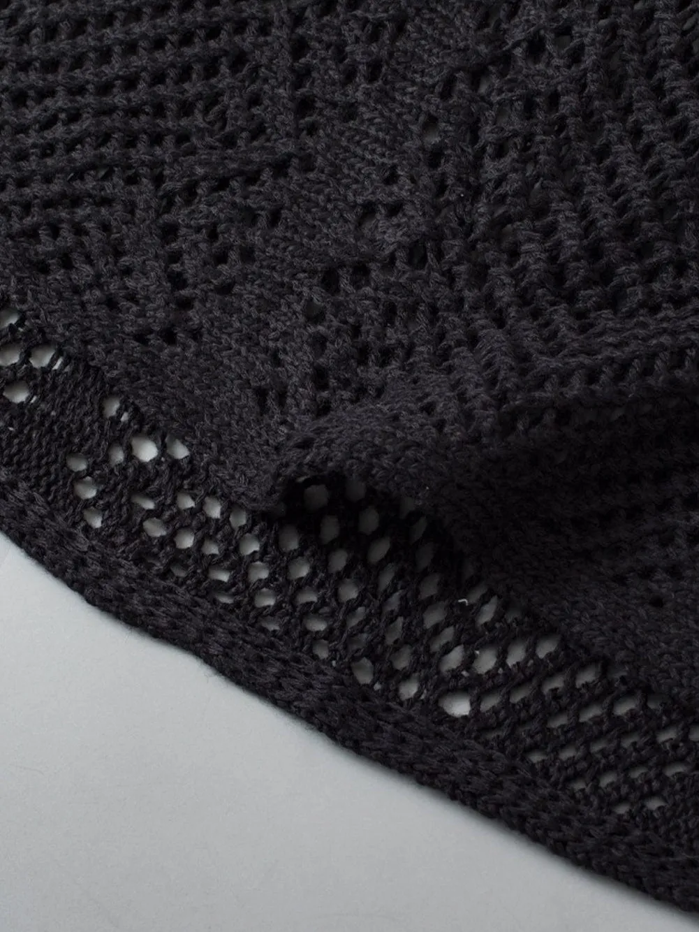 Black Knit Blouse