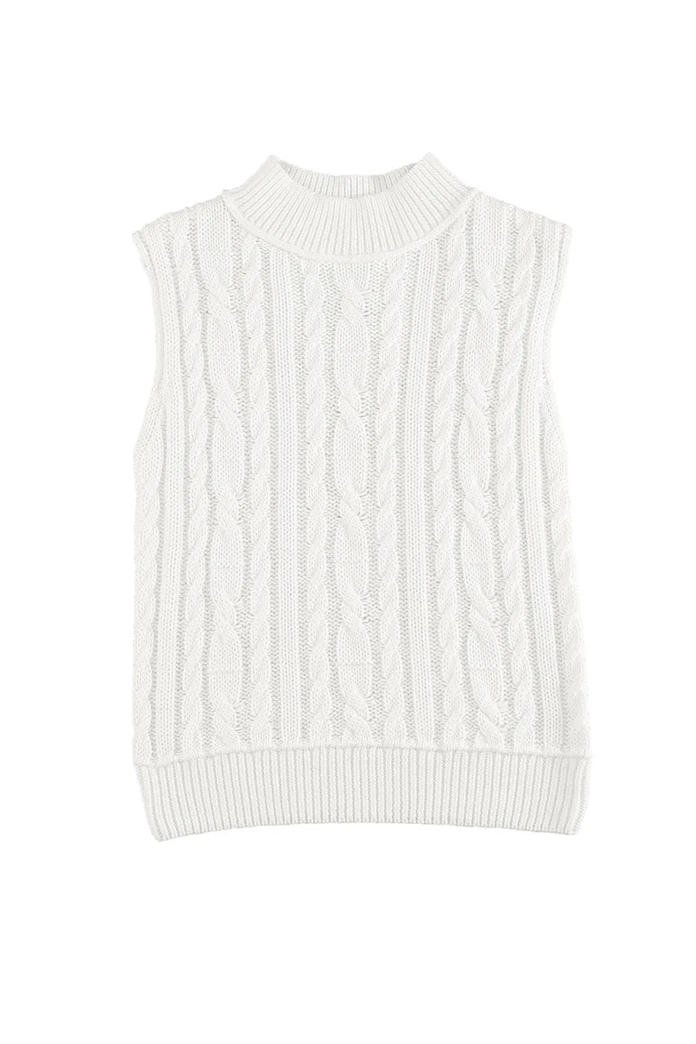 Blossom Breeze High Neck Knit 100% Cotton Womens Vest