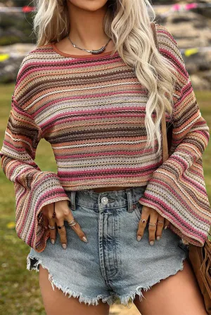 Boho Knit Crop Top