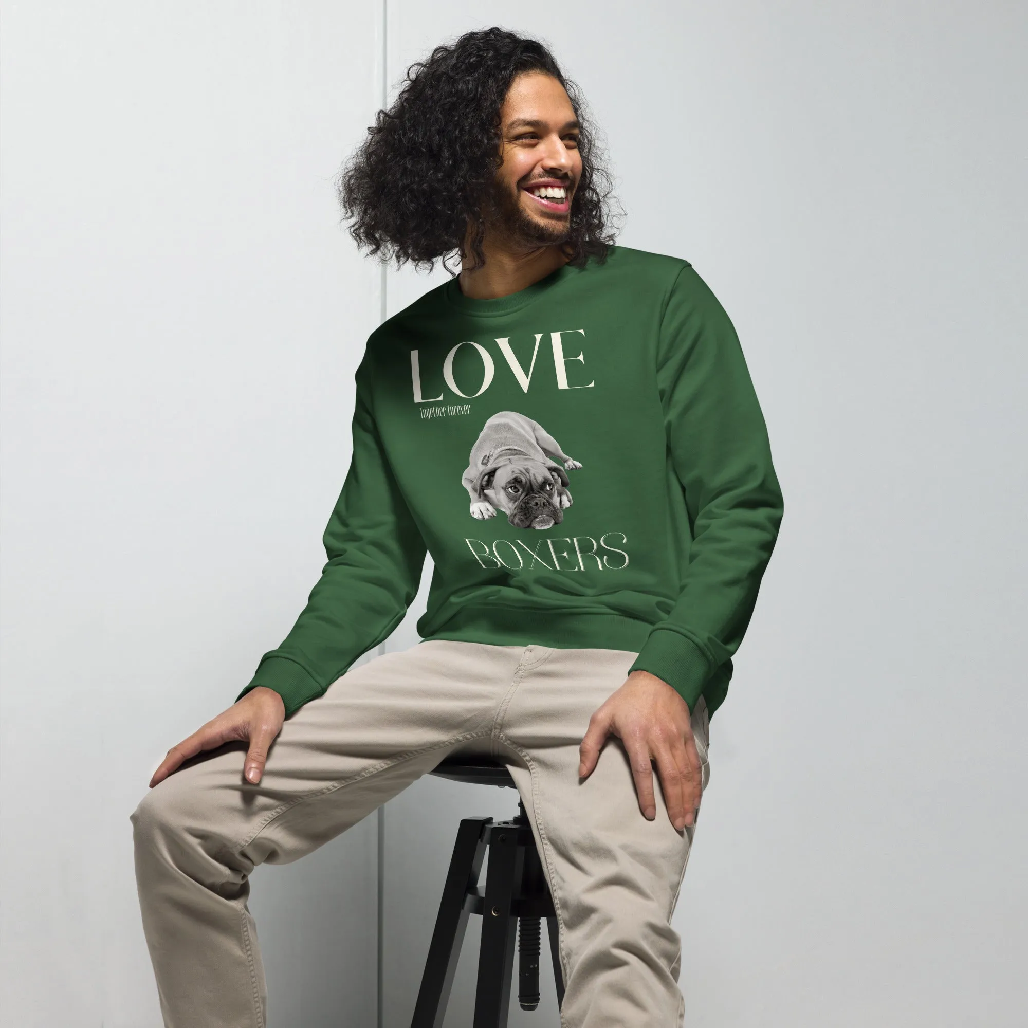 Boxer Dog Lovers organic sweatshirt