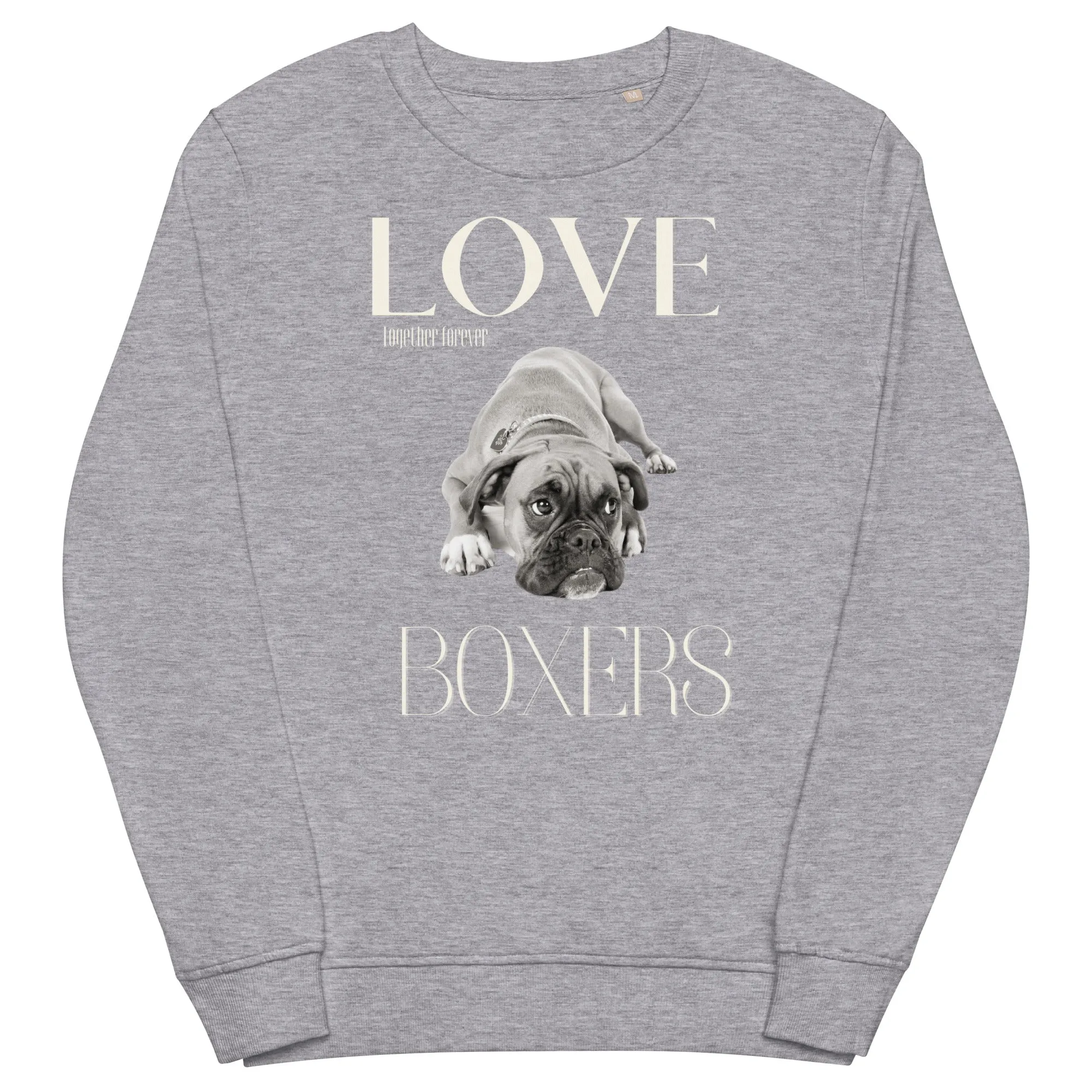 Boxer Dog Lovers organic sweatshirt