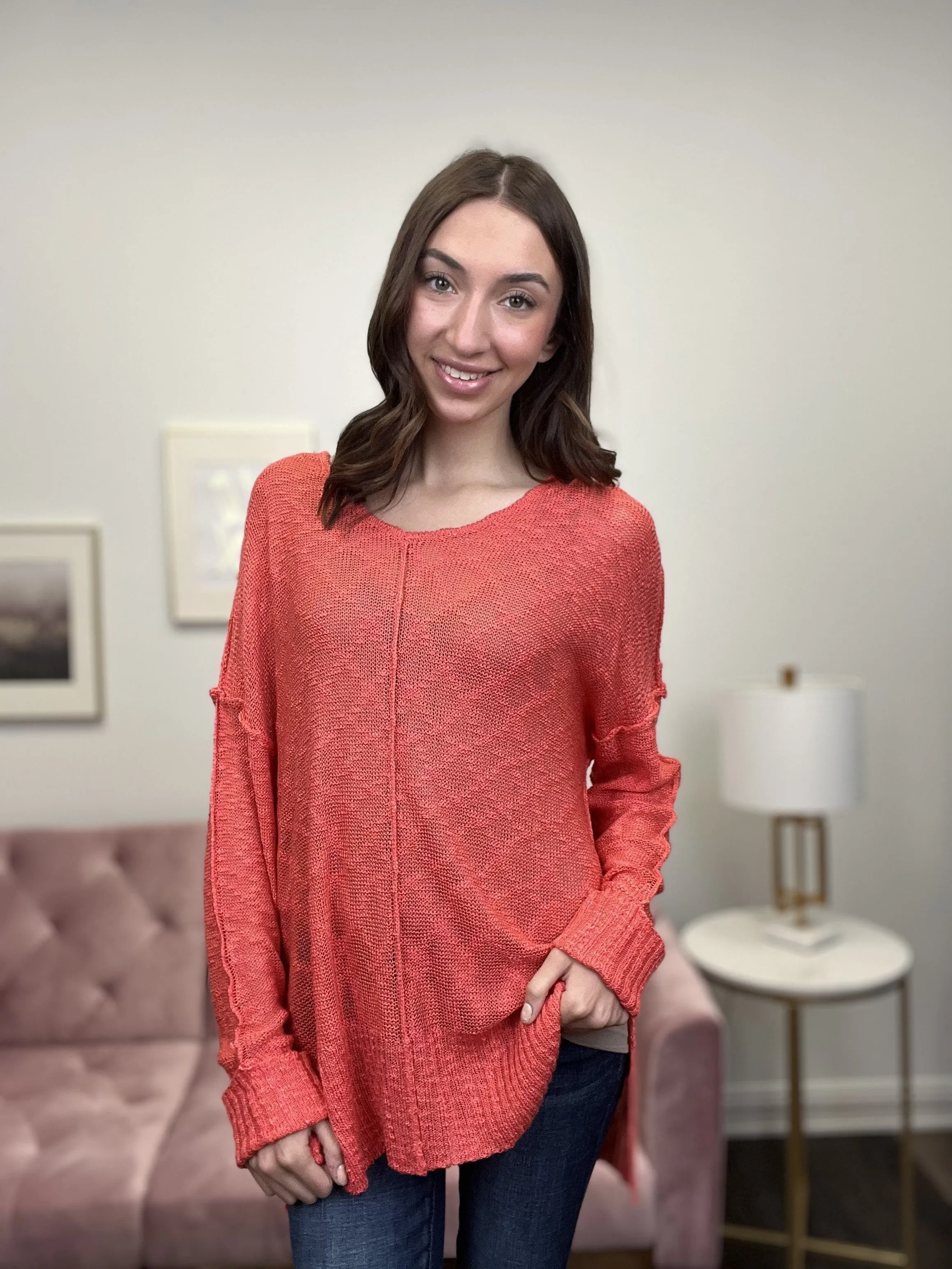 Breezy Knit Long Sleeve Top *Final Sale* * Final Sale*