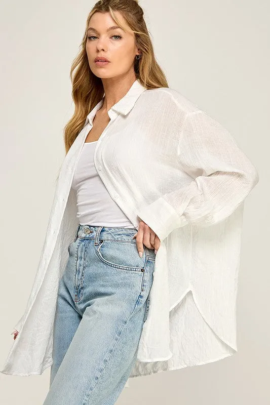Bridget Button Down | White