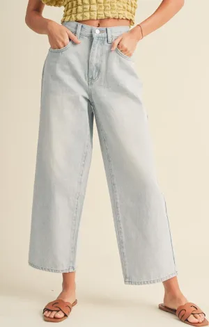 Brodie Ice Denim Cropped Jeans