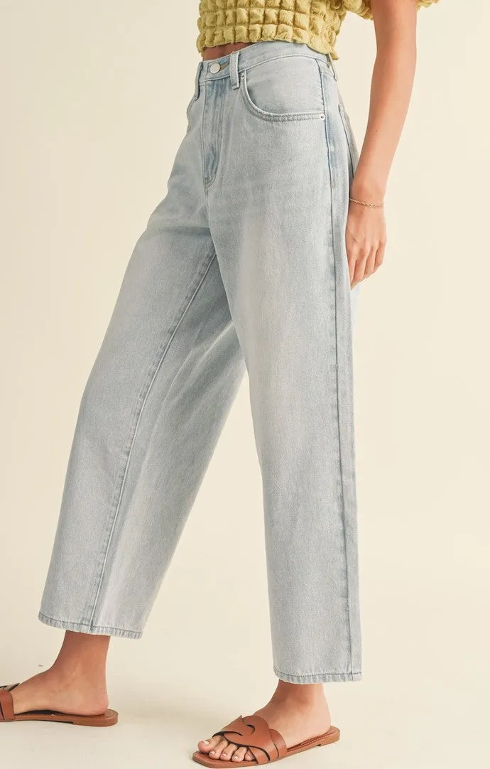 Brodie Ice Denim Cropped Jeans