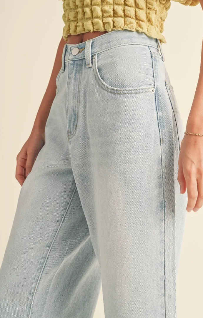 Brodie Ice Denim Cropped Jeans